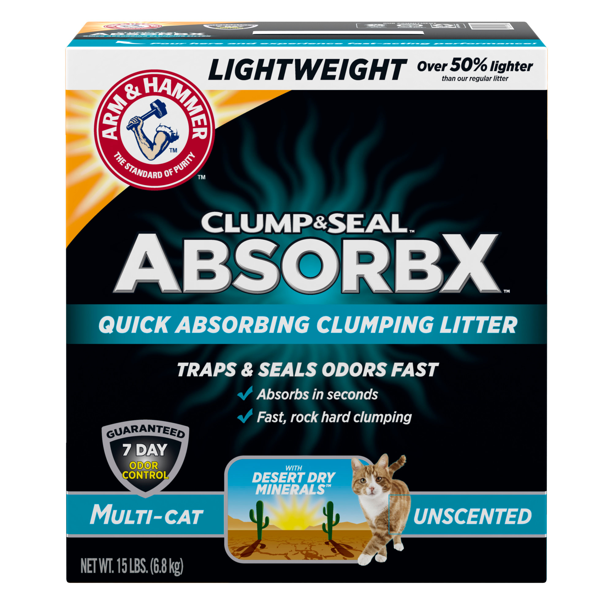 Arm Hammer Fragrance Free Clumping Cat Litter 40 lbs