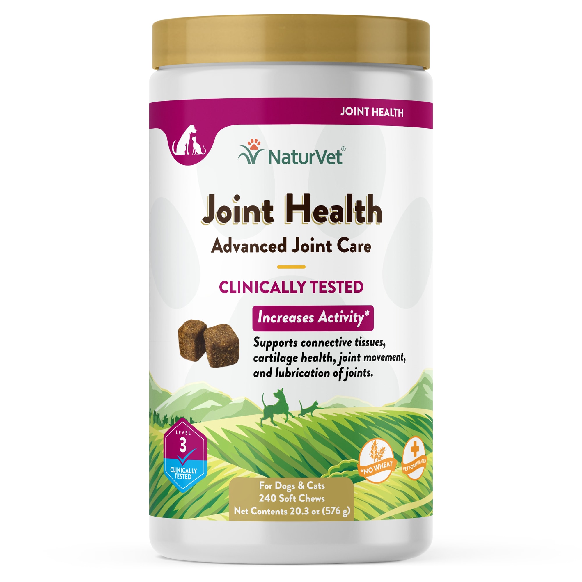 Naturvet Joint Health Level 3 Dog Soft Chew Count Of 240 Petco