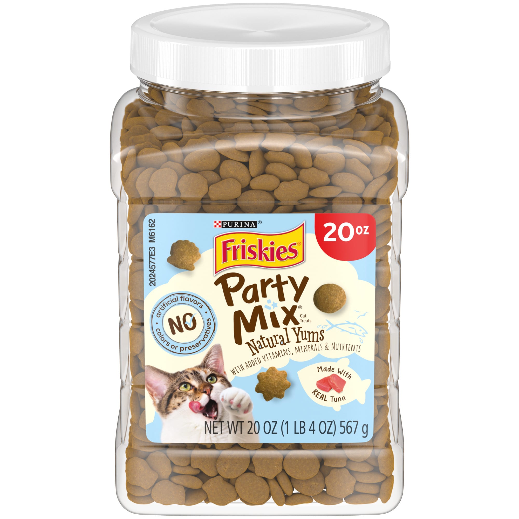 Friskies Party Mix Natural Yums With Real Tuna Cat Treats 20 oz