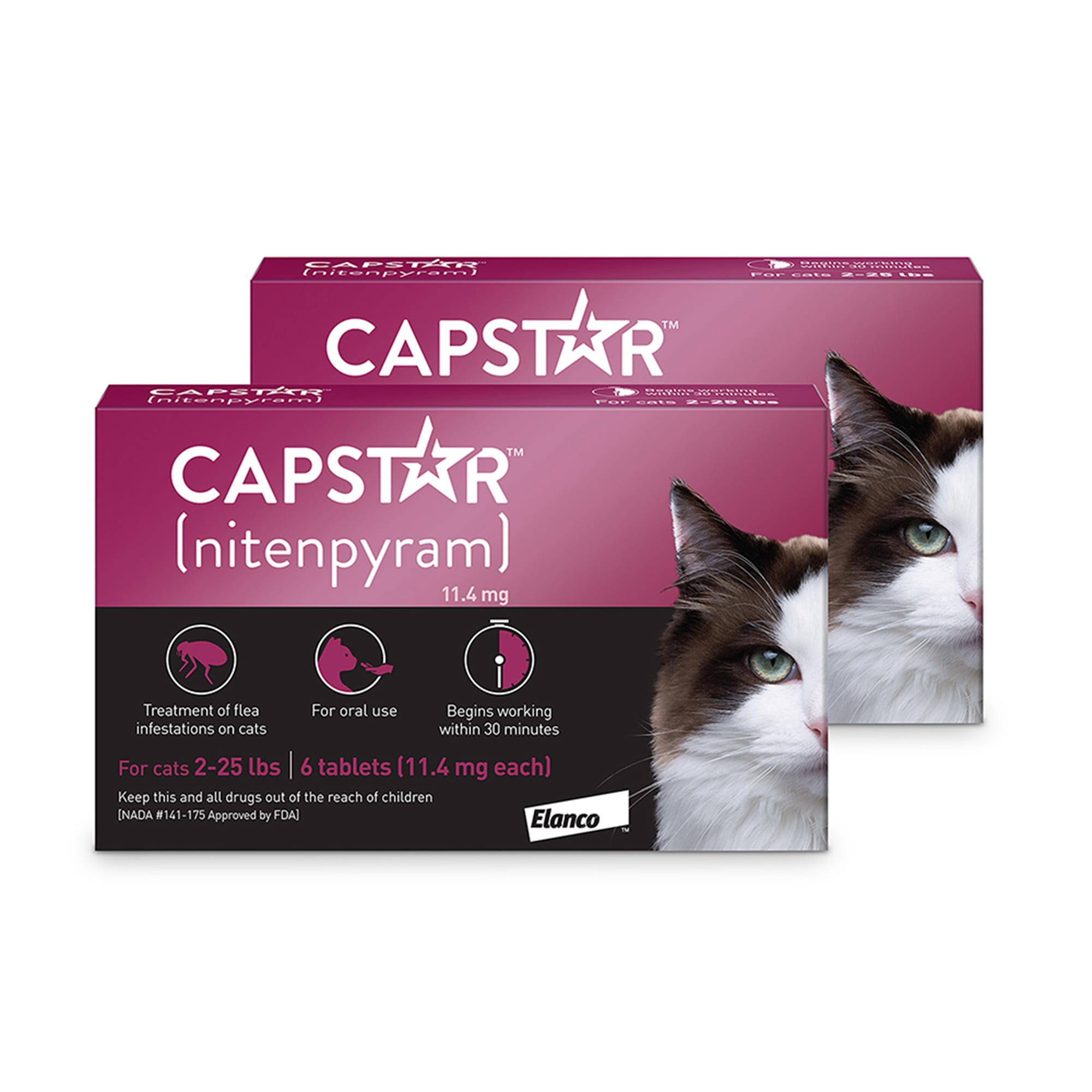 Capstar Flea Tablets for Cats 2 25 lbs. Count of 6 Petco