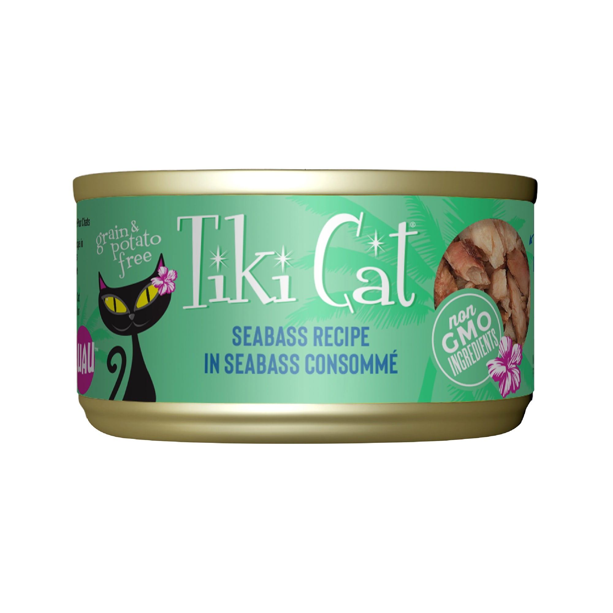 Tiki Cat Luau Seabass Recipe Wet Cat Food, 2.8 oz. Petco