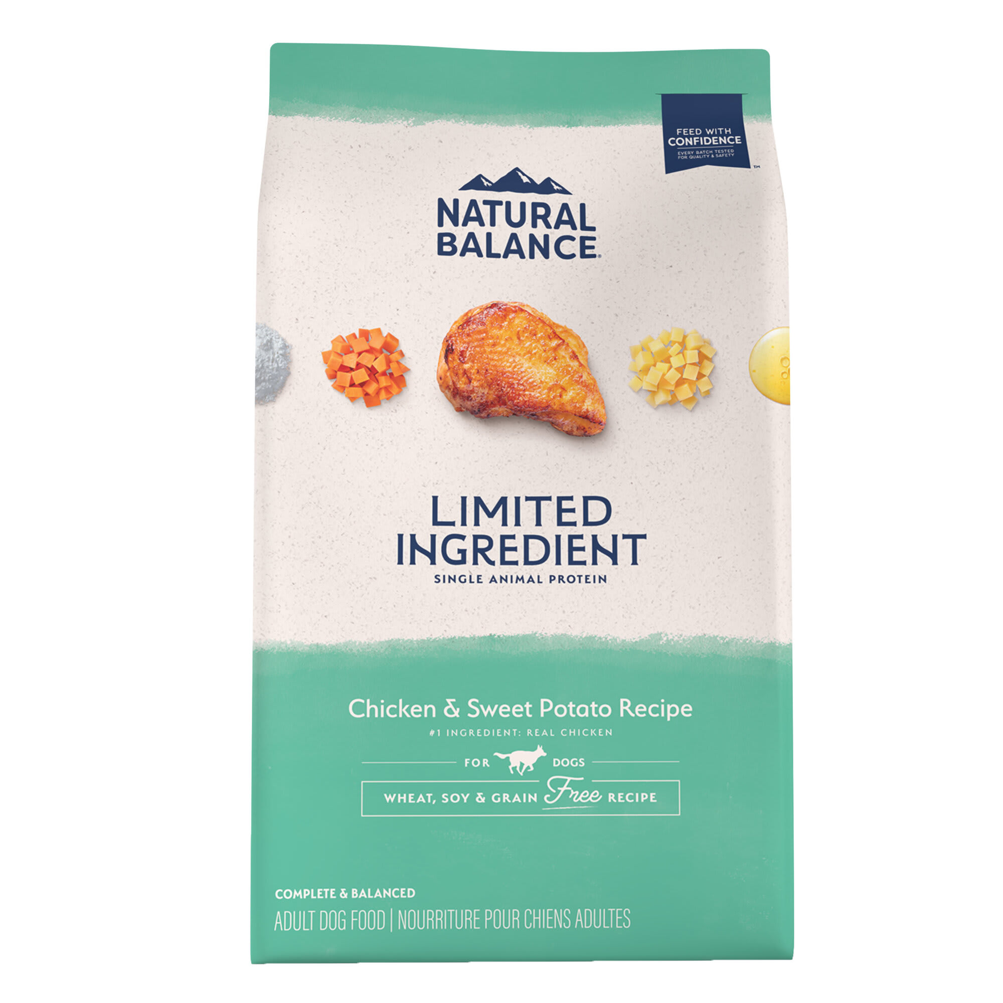 Natural Balance Limited Ingredient Adult Grain Free Dry Dog Food Chicken Sweet Potato Recipe 24 lbs