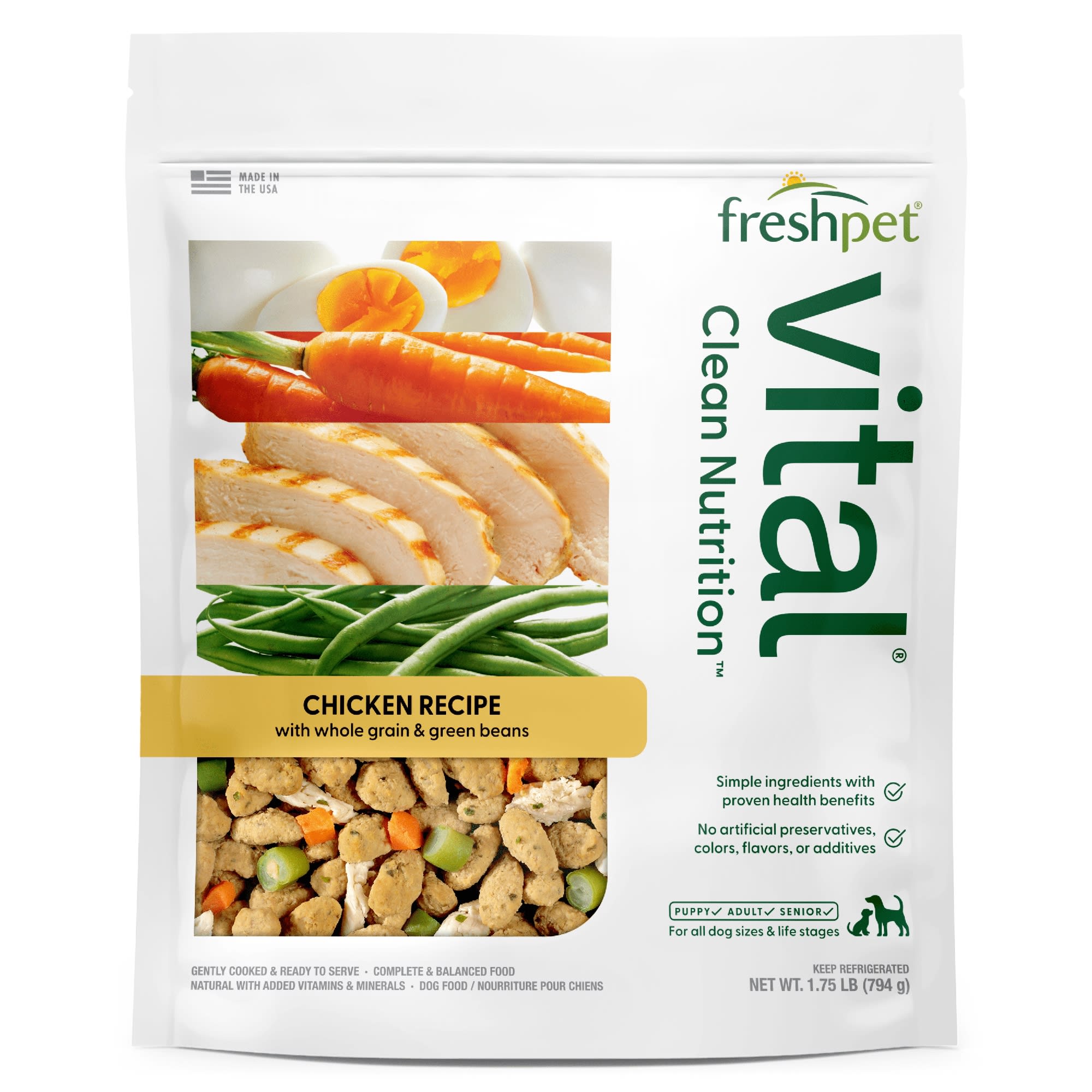 Freshpet Vital Balanced Nutrition Chicken with Veggies Dry Dog
