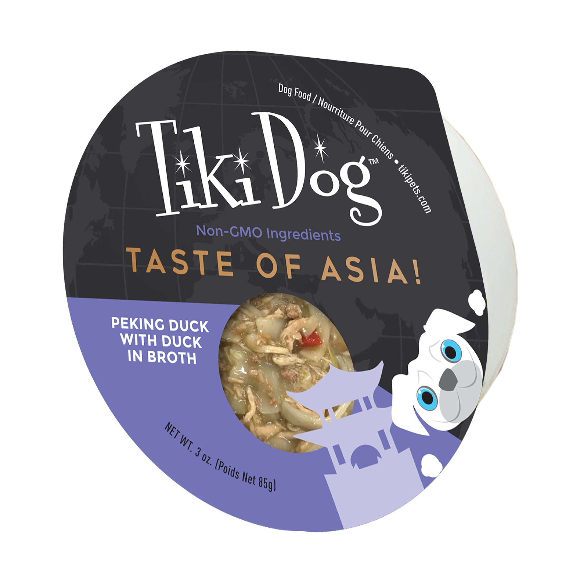 Tiki Dog Gourmet Taste of Asia Peking Duck in Broth Wet Food 3 oz