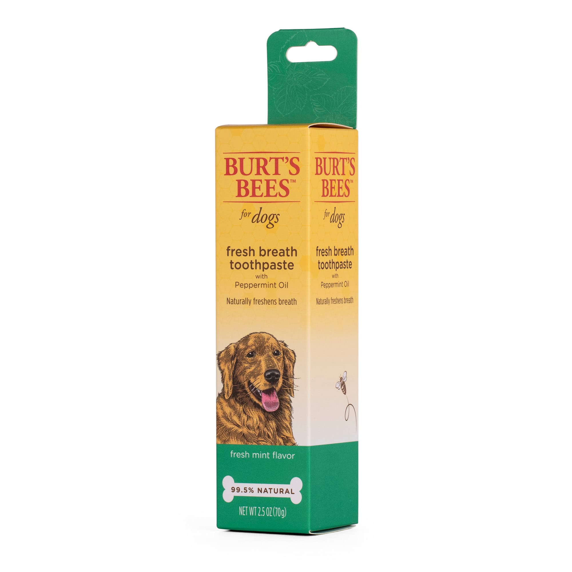 Burt s Bees Care Plus Fresh Breath Toothpaste with Peppermint Oil for Dogs 2.5 oz