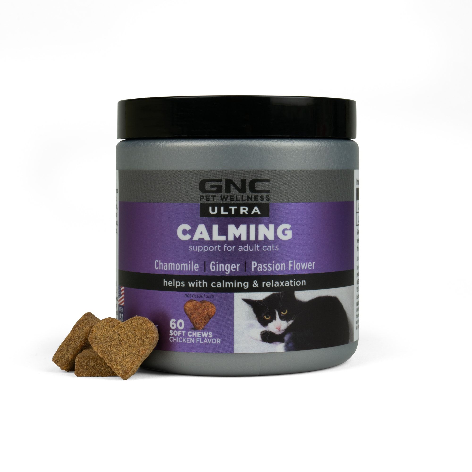 GNC Ultra Calming Chicken Soft Chews for Cats Stress Relief from Petco