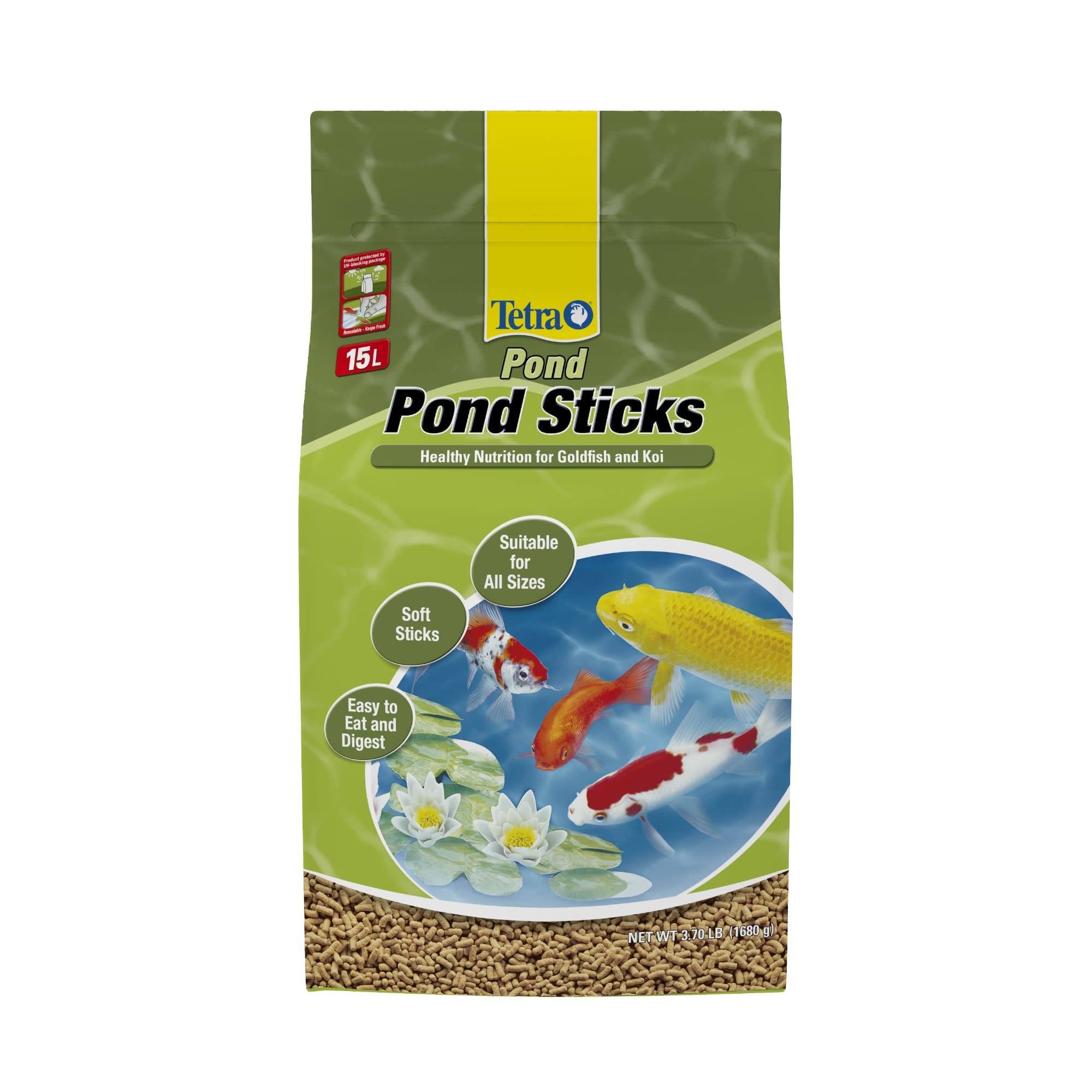 1/8" x 3/8" Color Enhancing Floating Sticks Great for all Tropicals & Pond Fish 