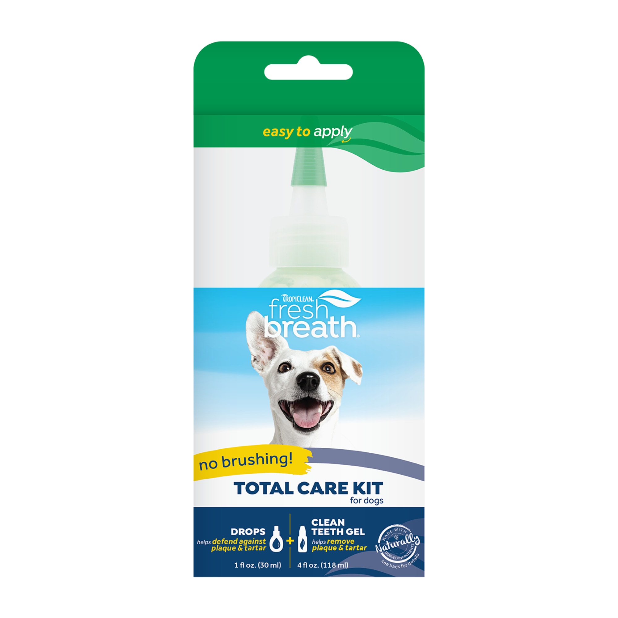 TropiClean Fresh Breath Dog Dental Care Kit Drops from Petco