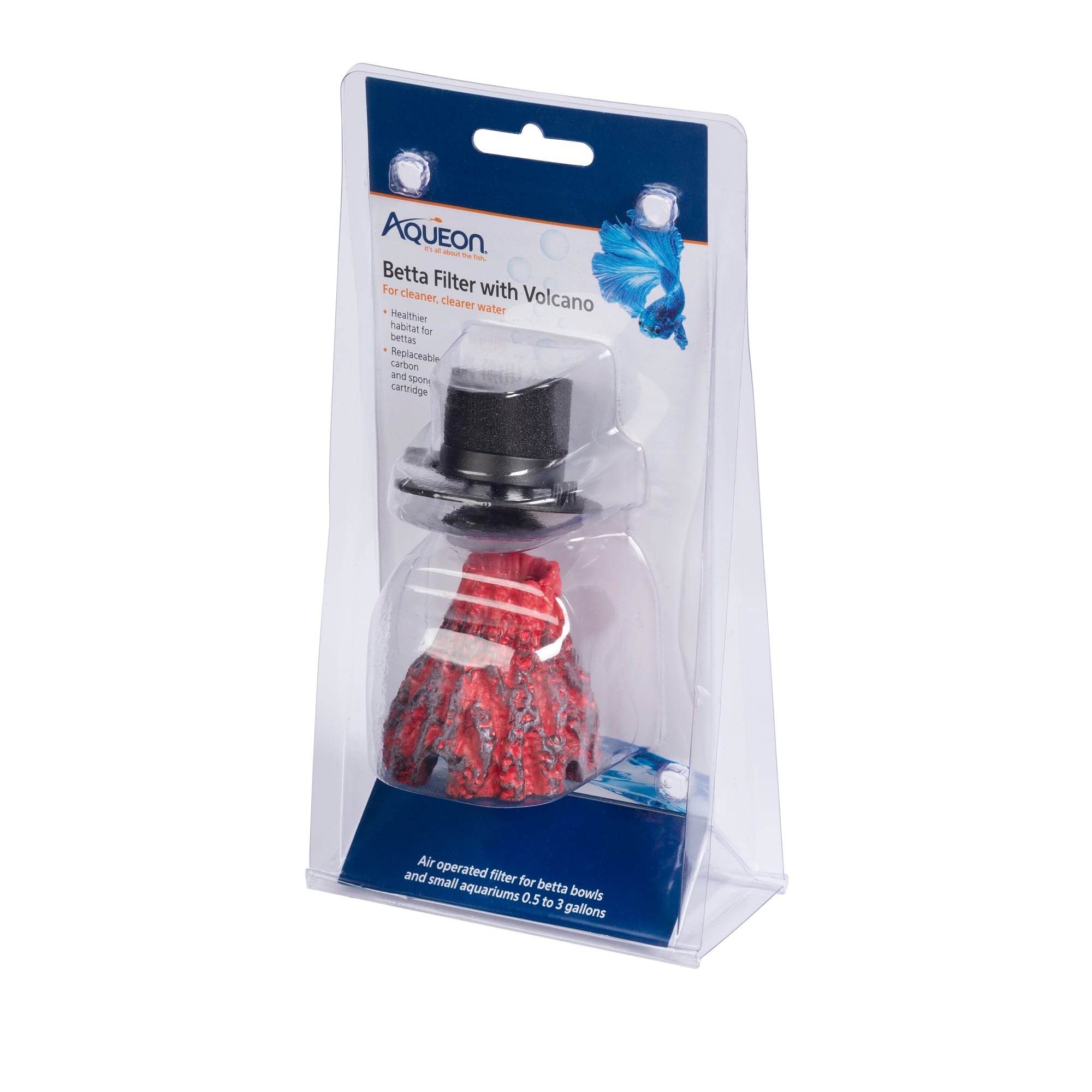 Aqueon Betta Volcano Filter Decoration Kit