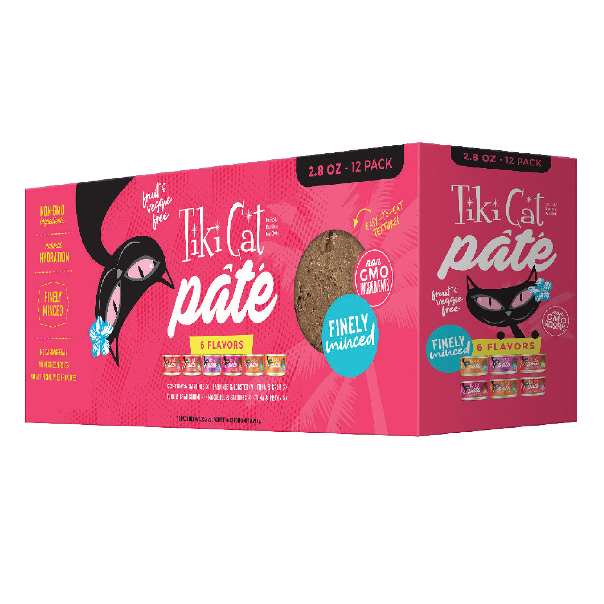 Tiki Cat Grill Pate Variety Pack Wet Food 2.8 oz. Count of 12