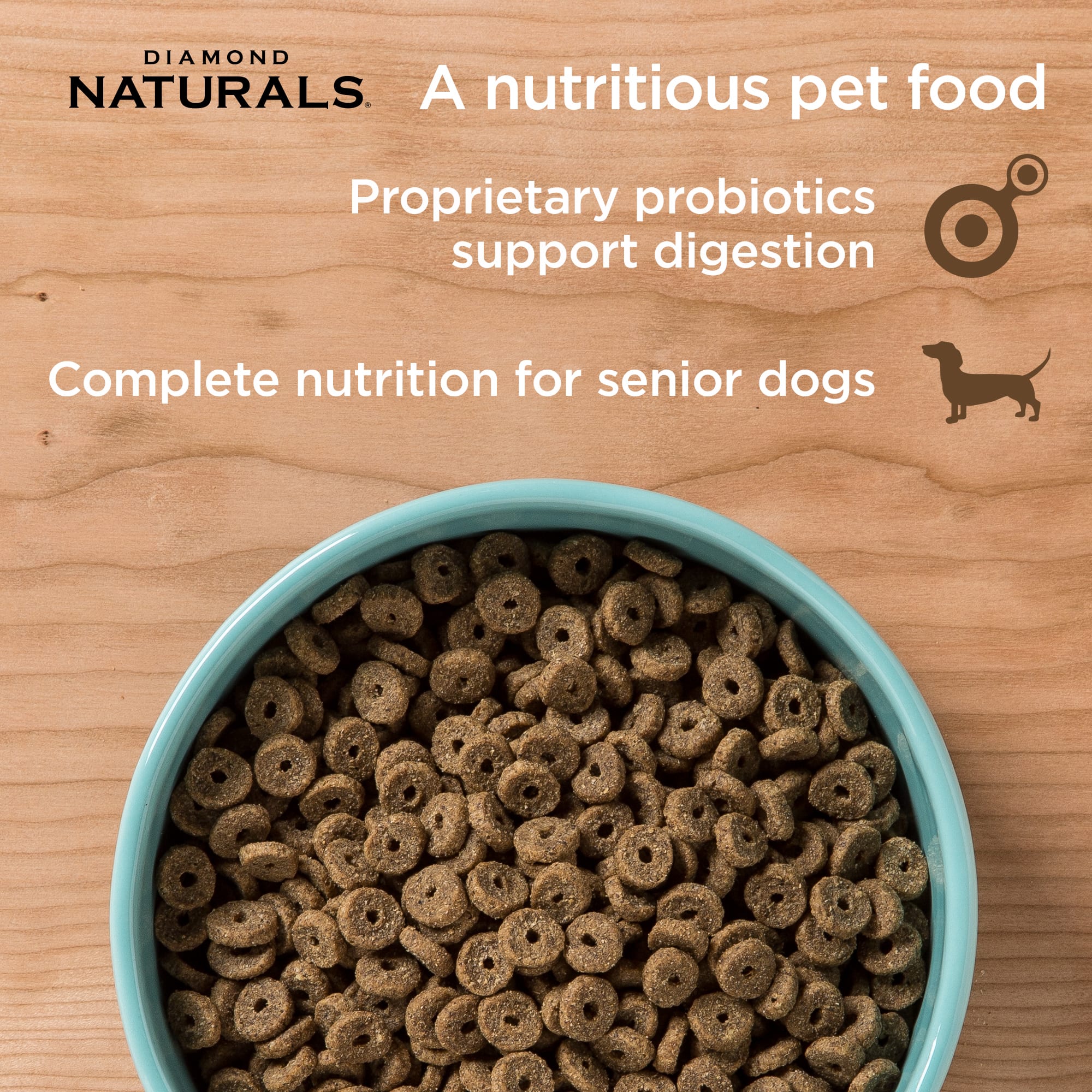 Diamond Naturals Senior Dry Dog Food 35 lbs