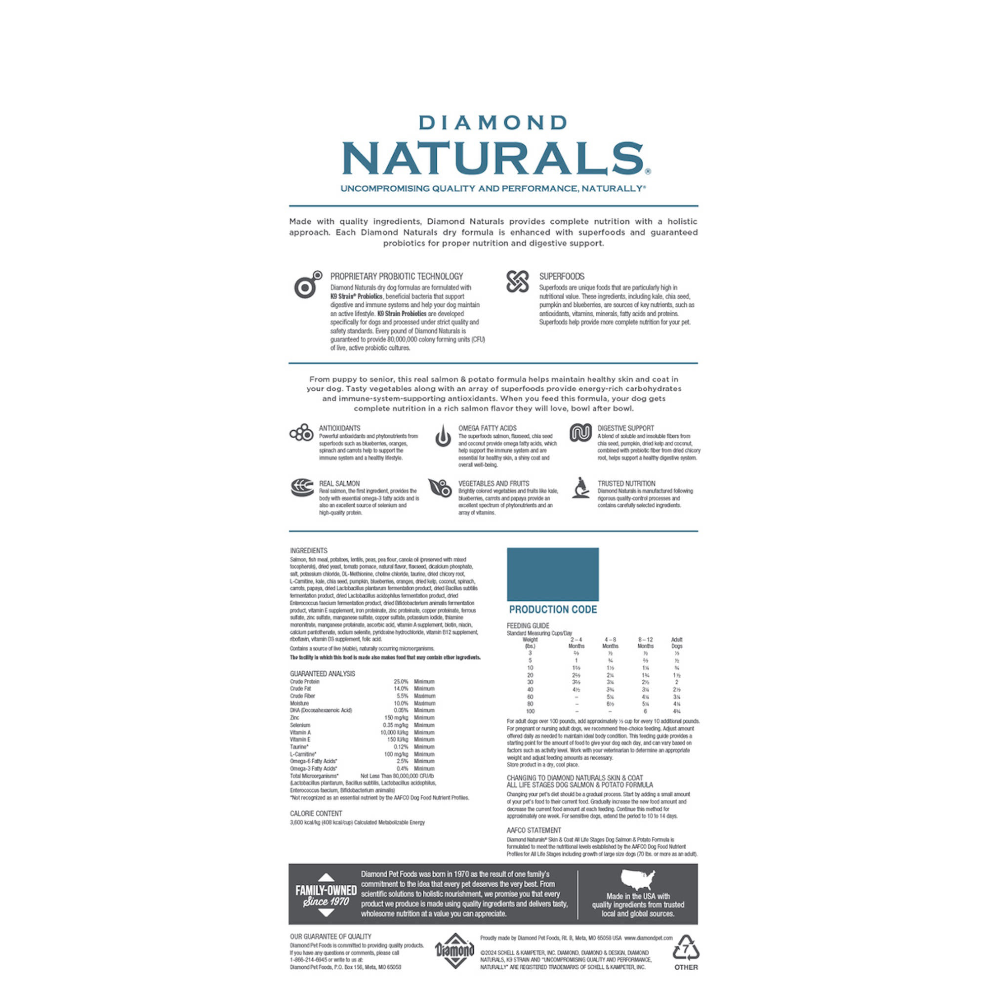 Diamond naturals dog food skin 2025 and coat