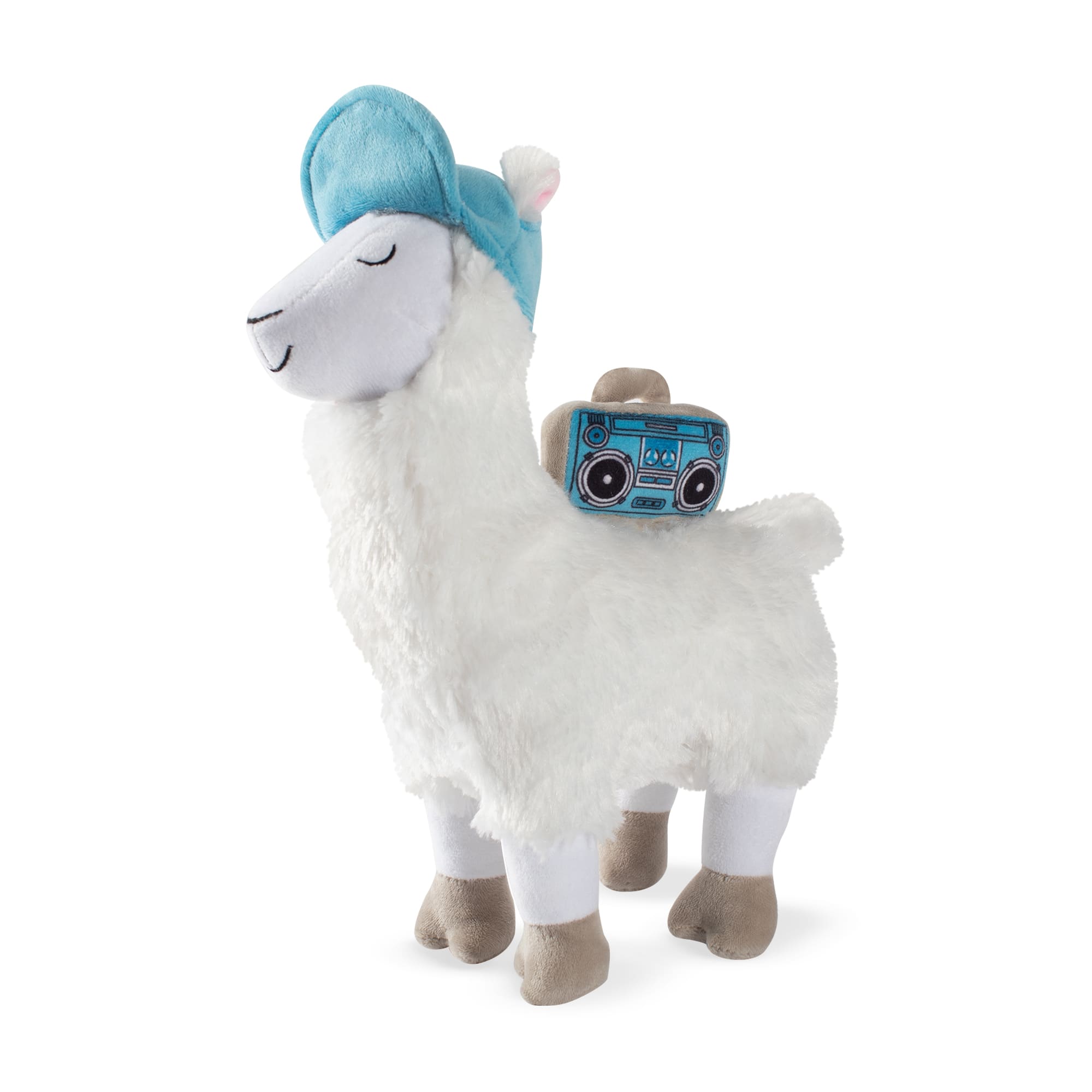 stuffed llama dog toy