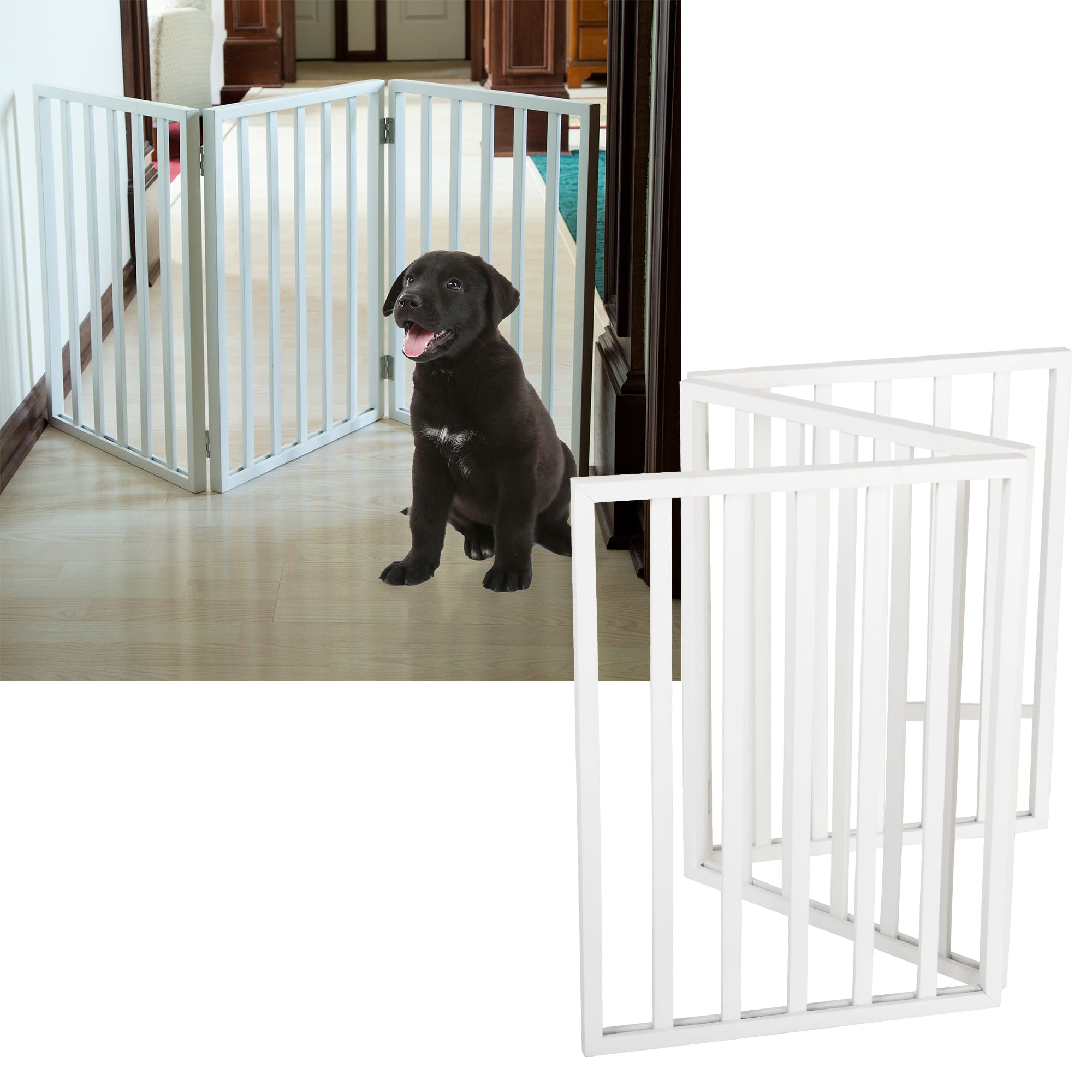 Petmaker freestanding best sale wooden pet gate