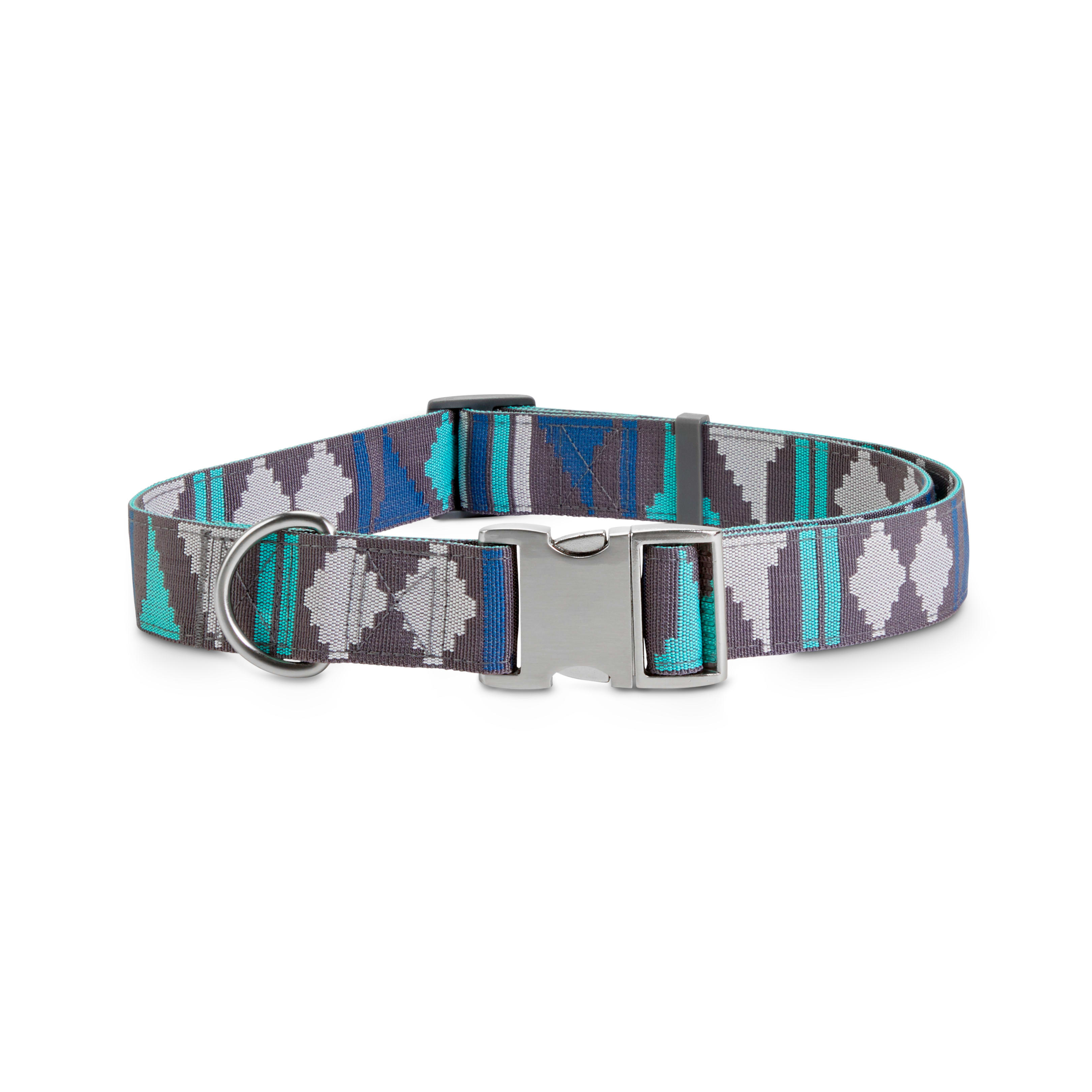 Good2Go Grey & Blue Desert Dweller Big Dog Collar, X-Large ...