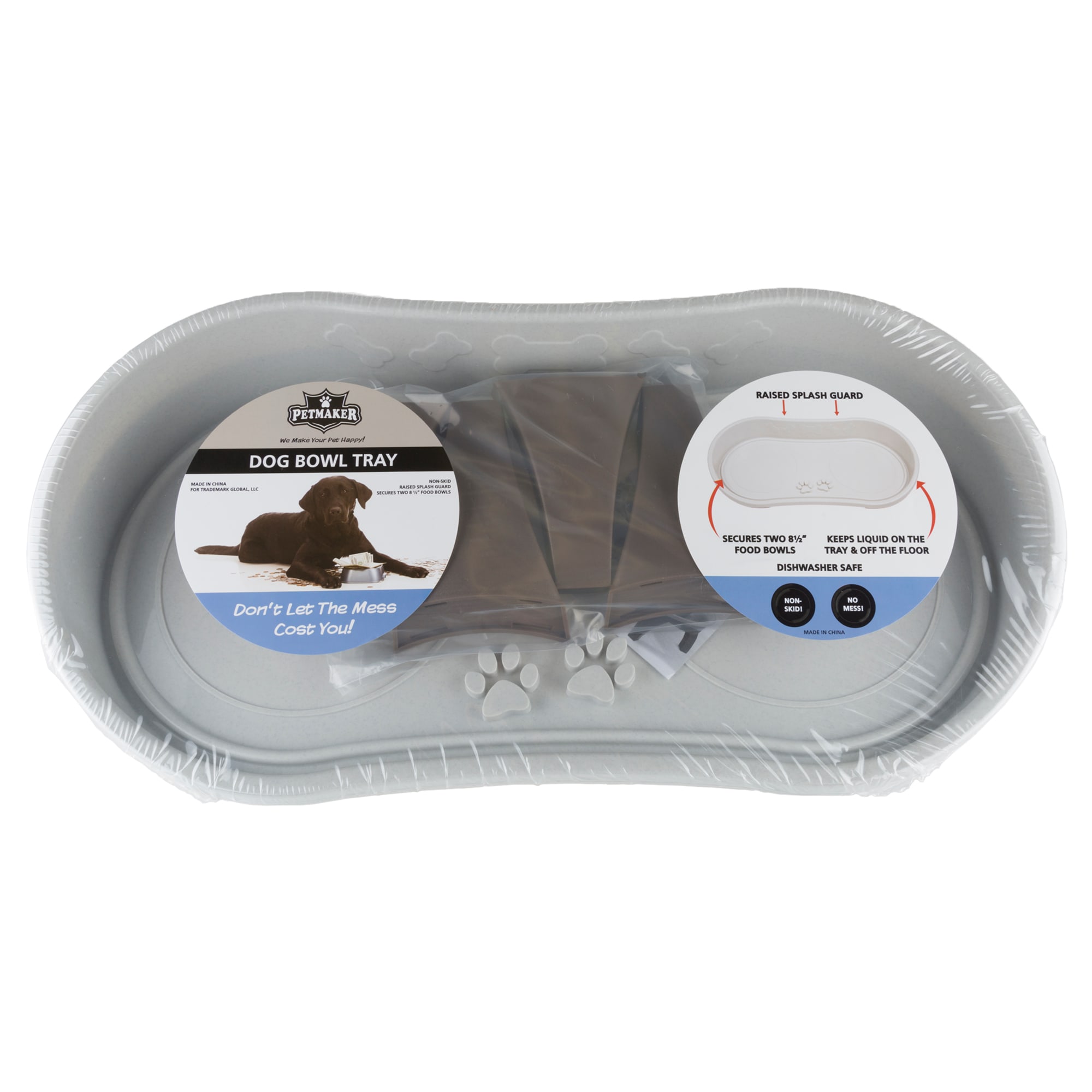 Pet dish clearance tray