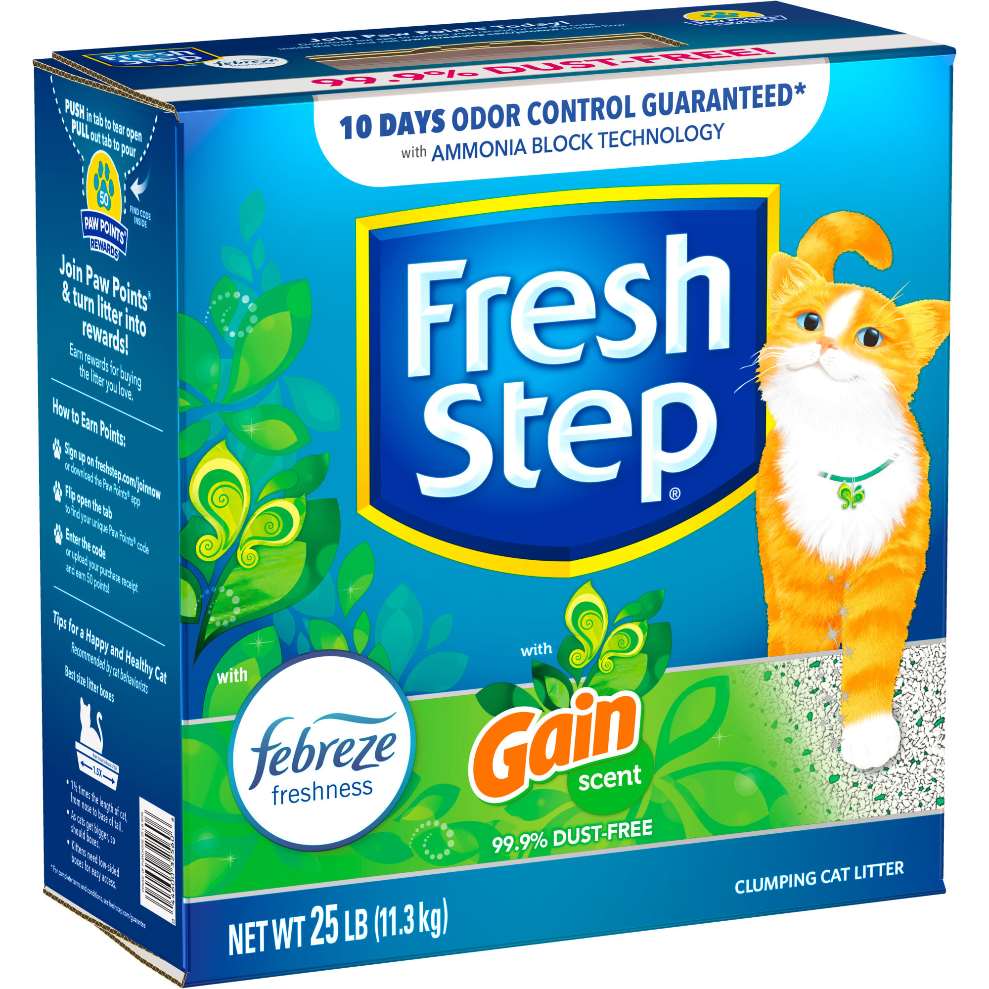 Fresh Step Advanced Clumping Cat Litter, Clean Paws Multi-Cat, Extra Large,  37 lbs total (2 Pack of 18.5 lb Boxes)