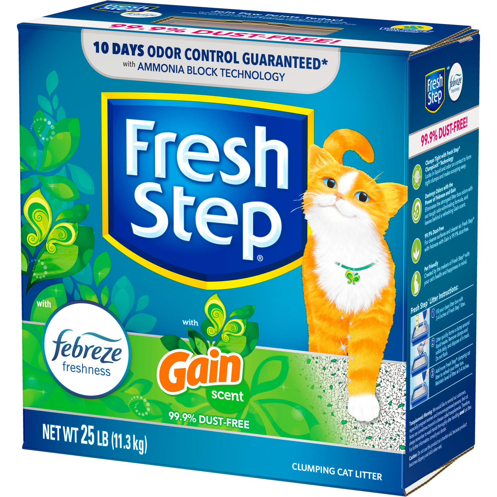 Fresh step total control with febreze cat clearance litter