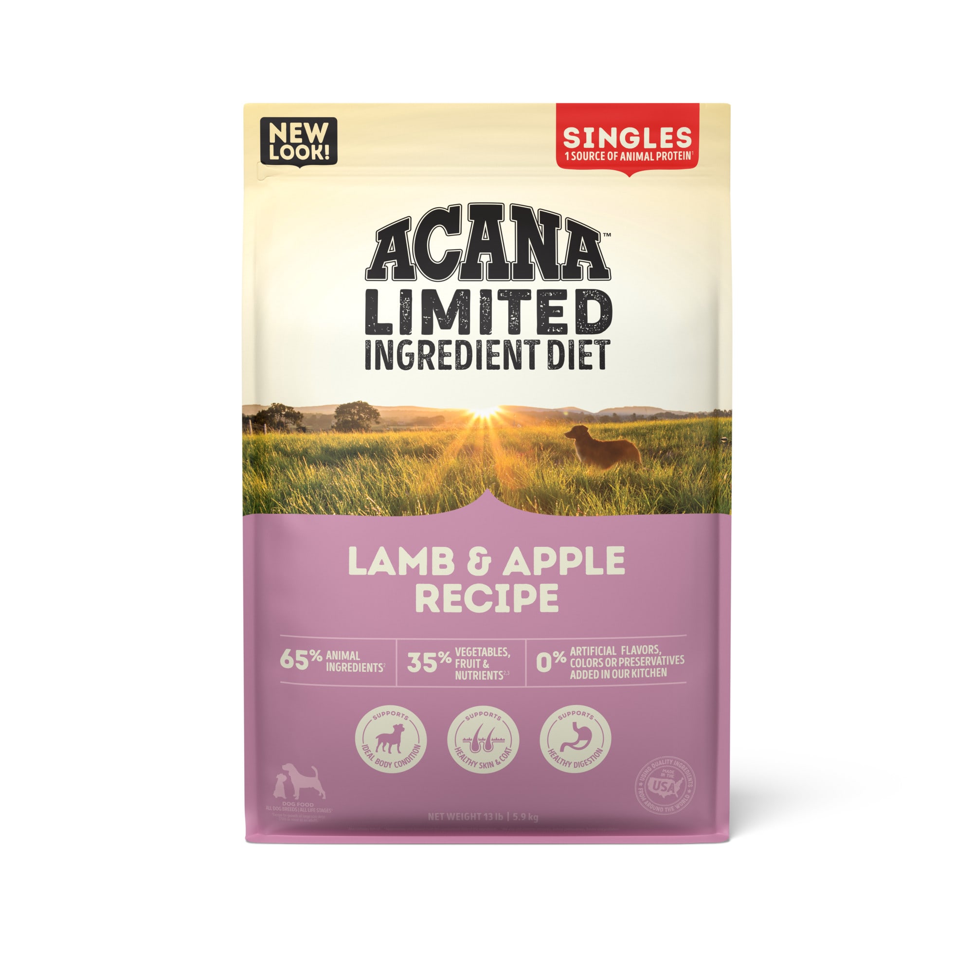 ACANA Singles Limited Ingredient Diet High Protein Lamb & Apple Dry Dog Food, 13 lbs. | Petco