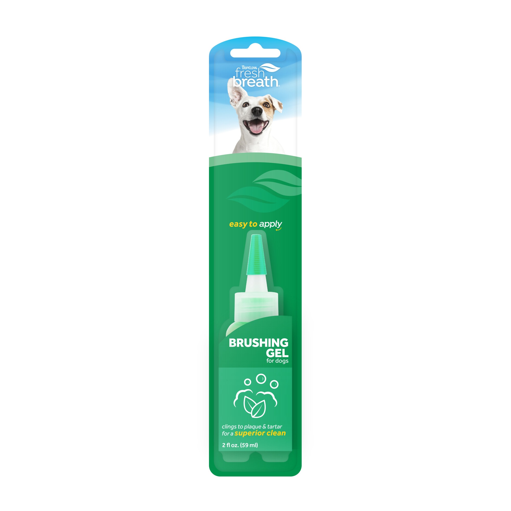 TropiClean Fresh Breath Dental Oral Care Brushing Gel for Pets 2 fl. oz