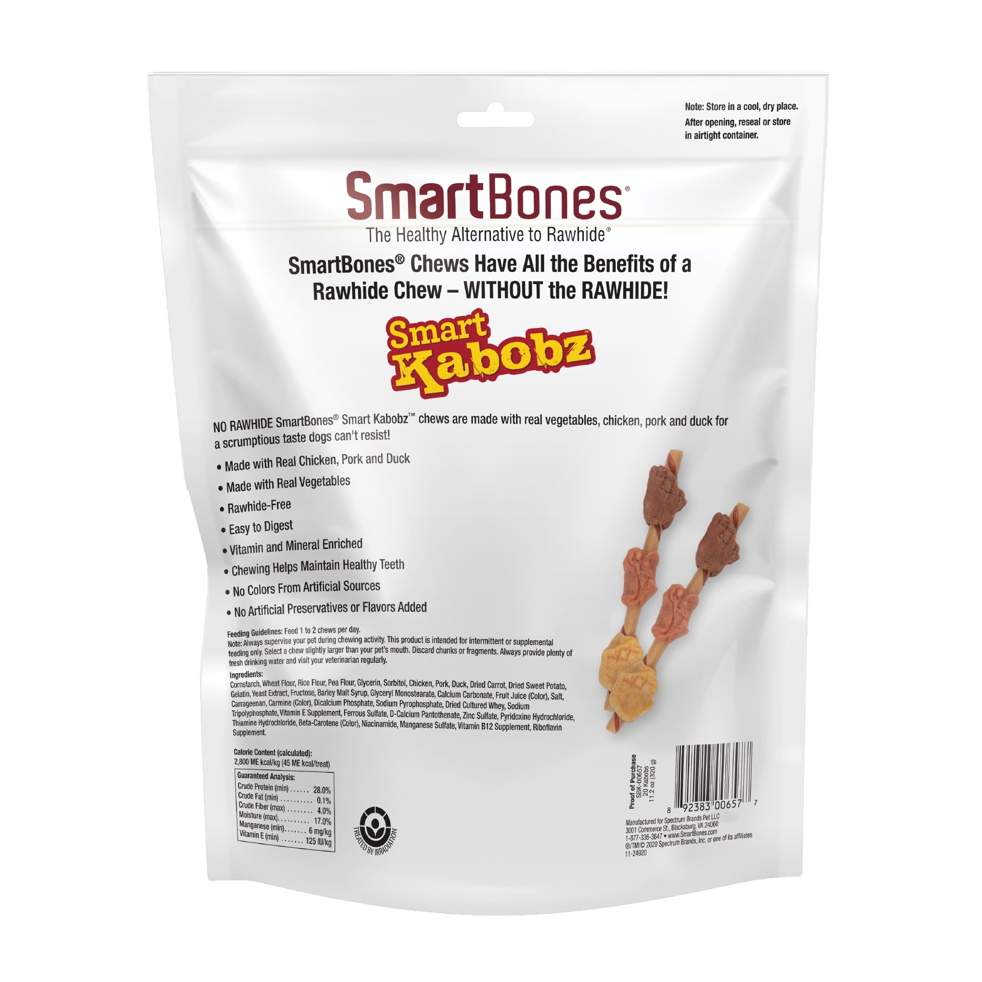 SmartBones Smart Kabobz Dog Treats 0.779 lb. Count of 20 Petco