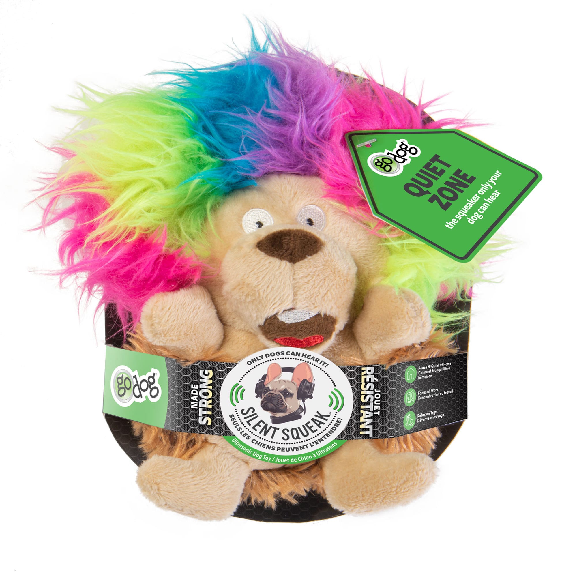 pink hedgehog dog toy