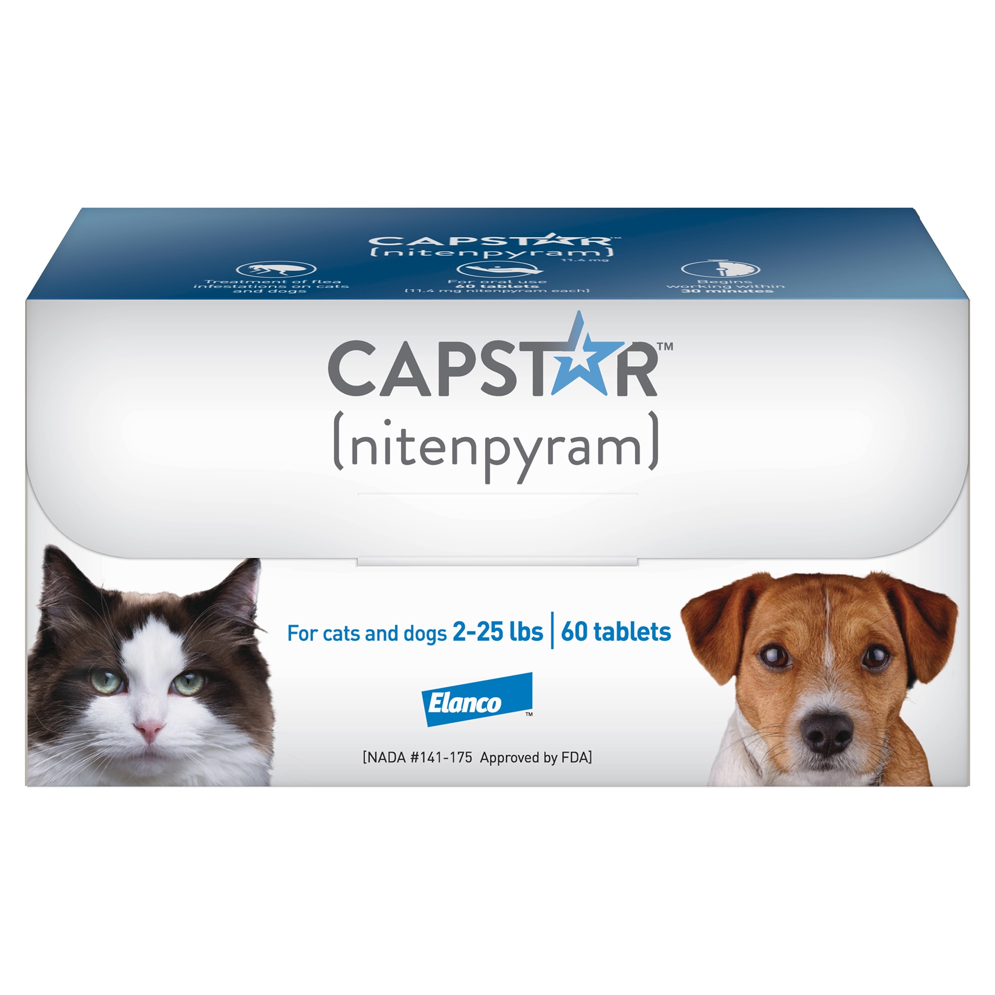 Capstar Flea Tablets for Dogs and Cats 225 lbs., Count of 60 Petco