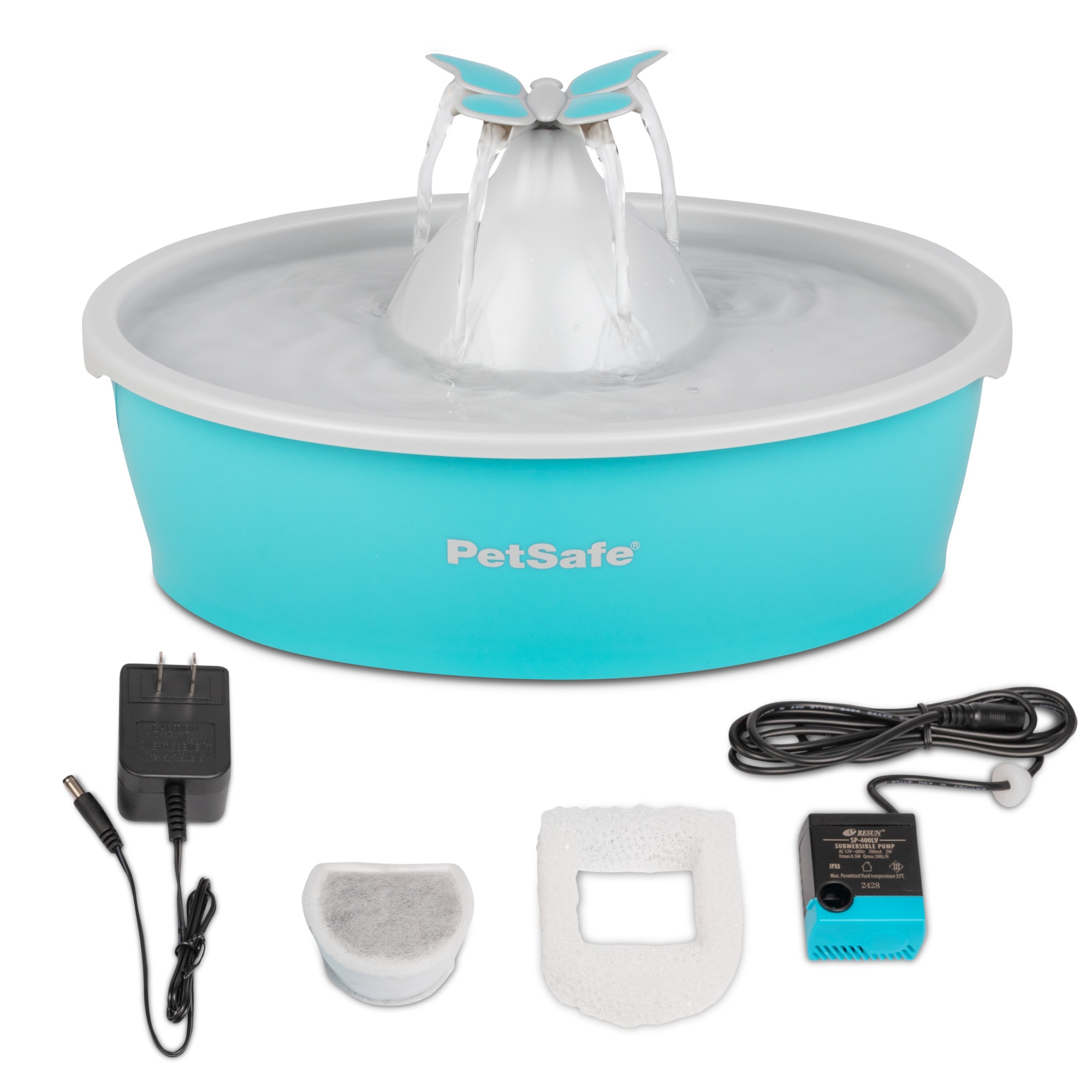 PetSafe Butterfly Cat Water Fountain with Pump & Filters, 50 oz. | Petco