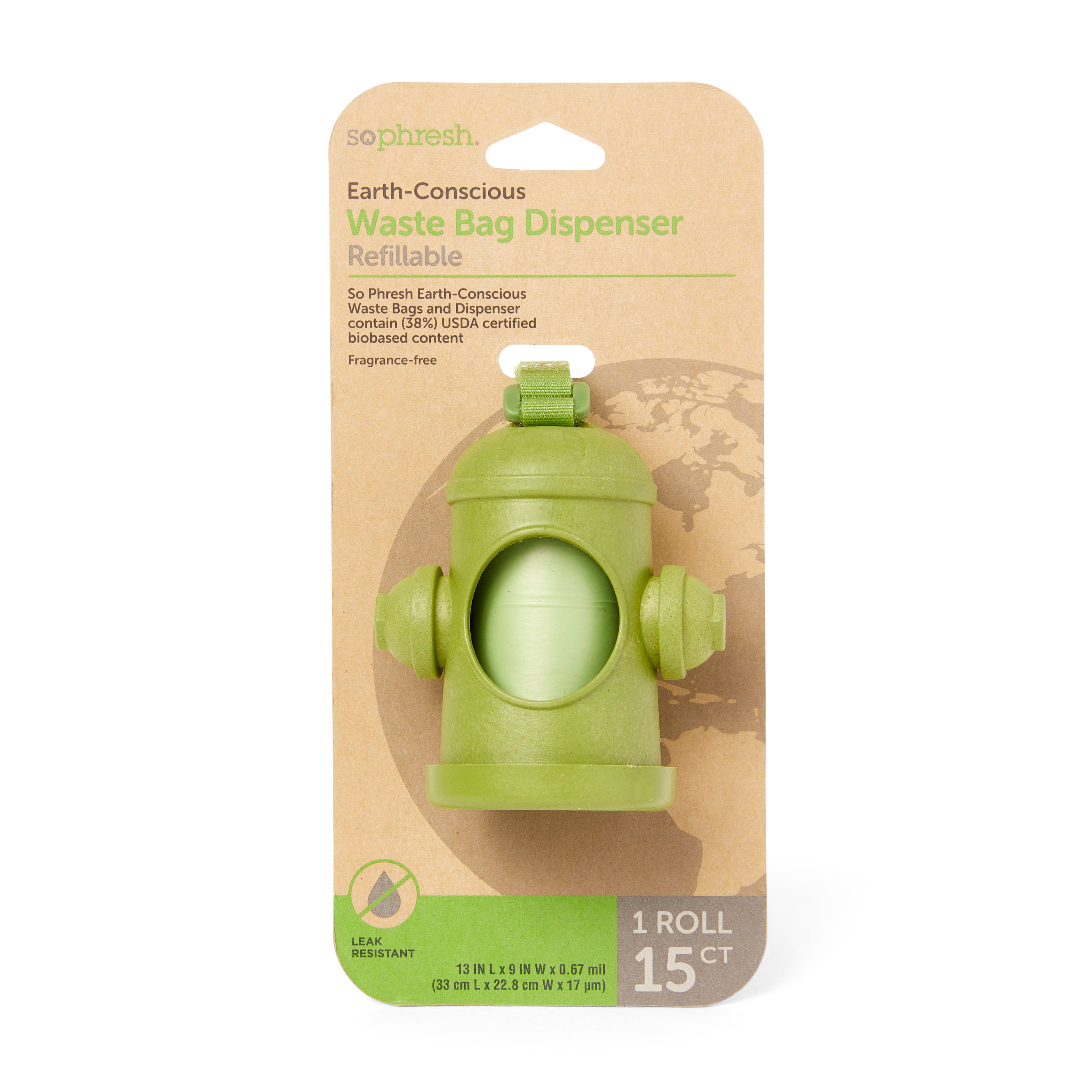 So Phresh EcoFriendly Dog Waste Bag Dispenser & Bags