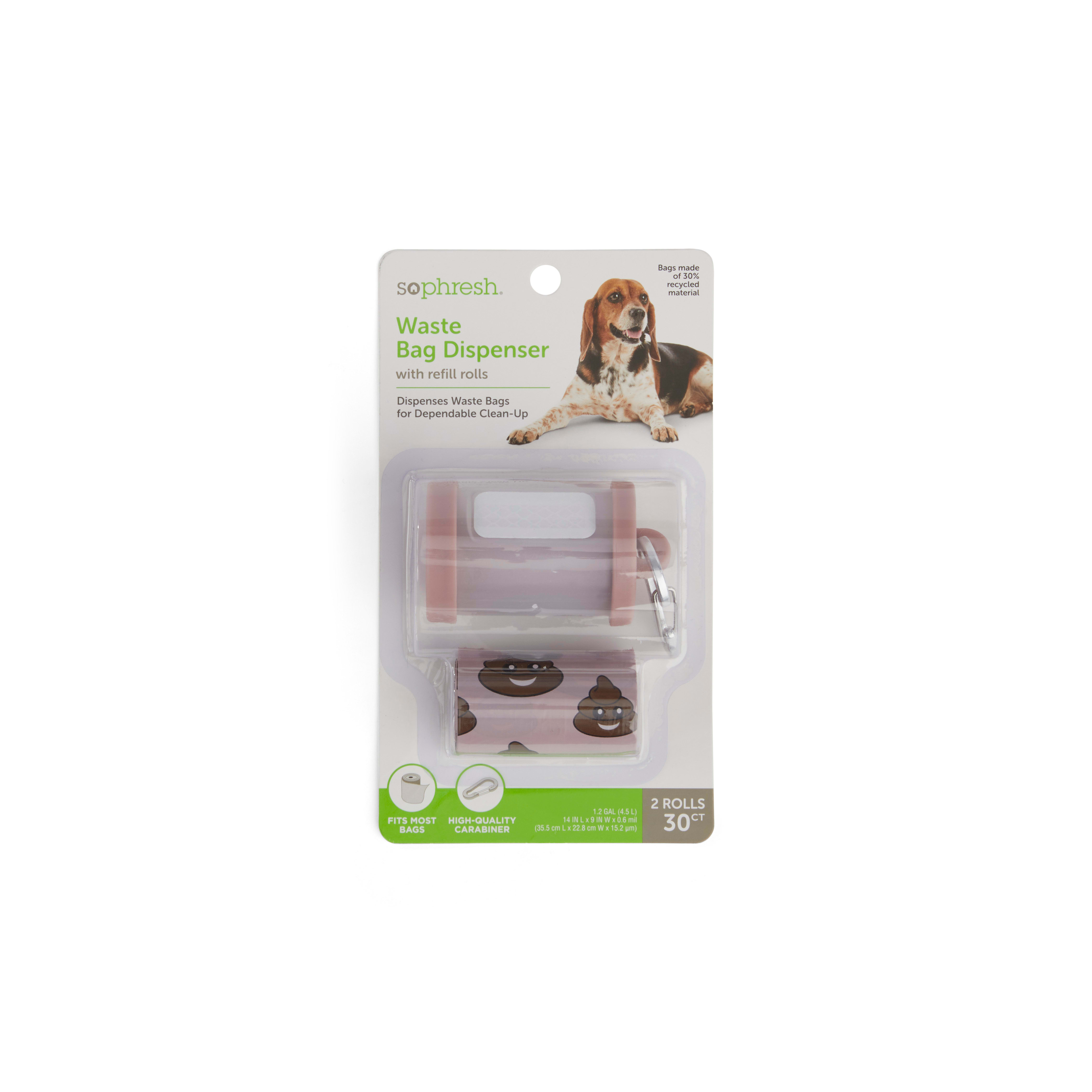 So Phresh Dog Waste Dispenser & Poop Face Bags