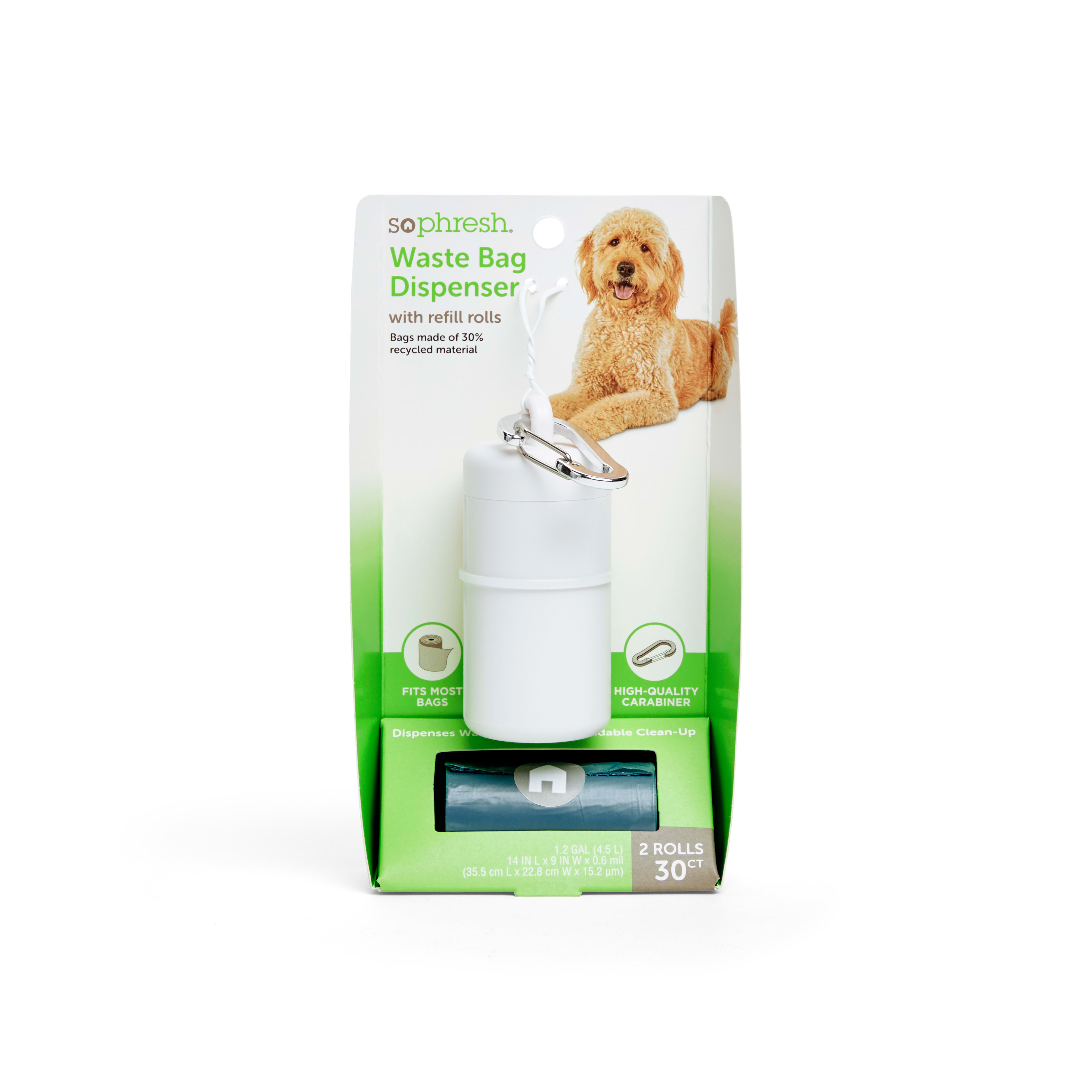 So Phresh White Dog Waste Bag Dispenser with Refill Rolls Petco