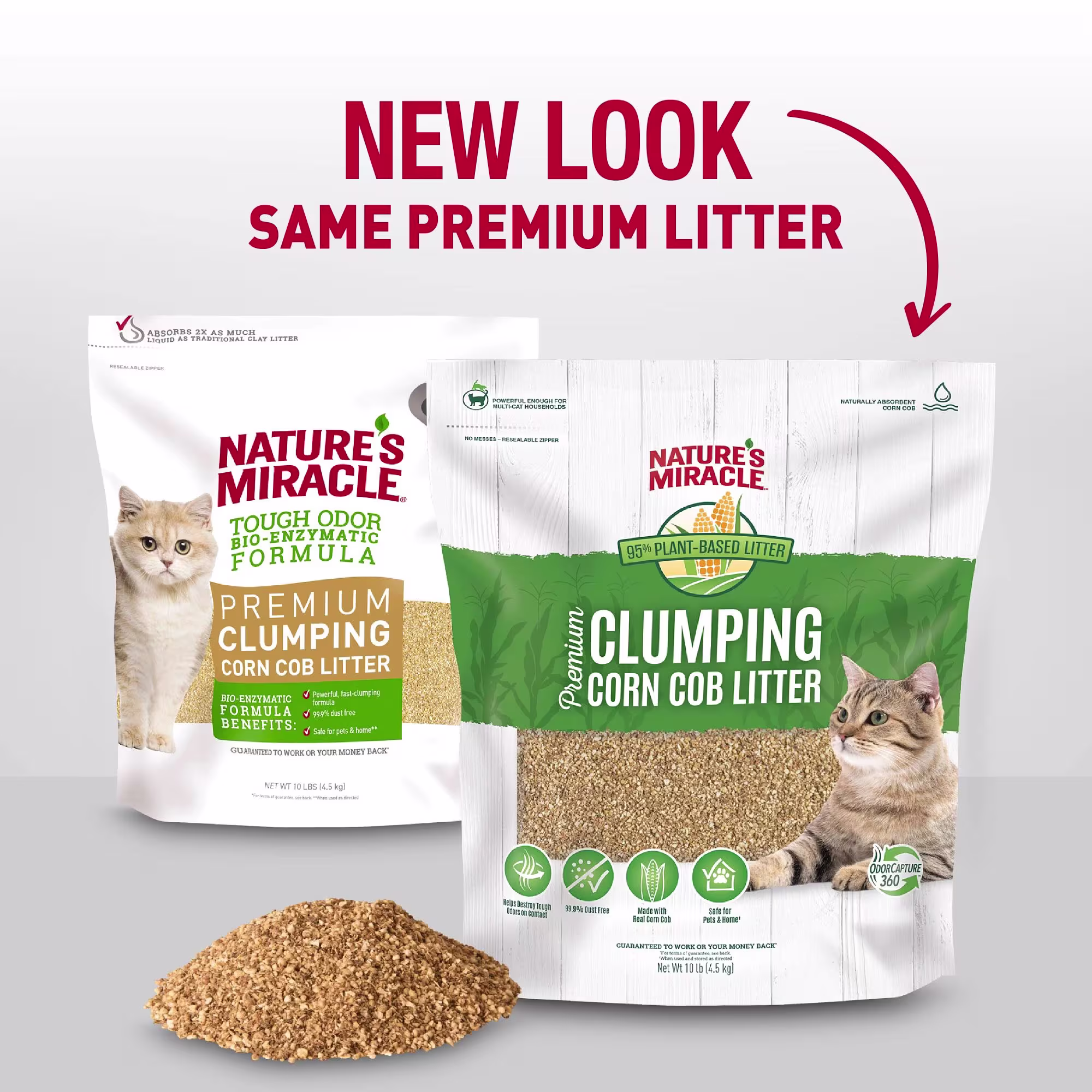 Nature's Miracle Premium Clumping Corn Cob Cat Litter, 10 Petco