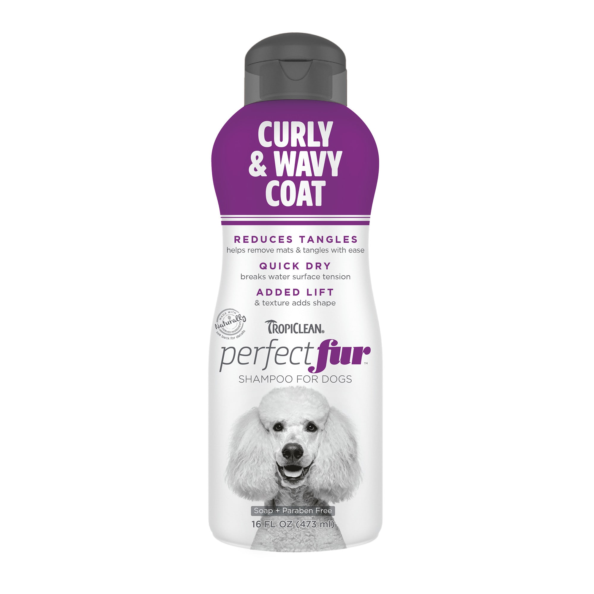 TropiClean Perfect Fur Curly & Wavy Coat Shampoo for Dogs, 16 fl. oz. |  Petco