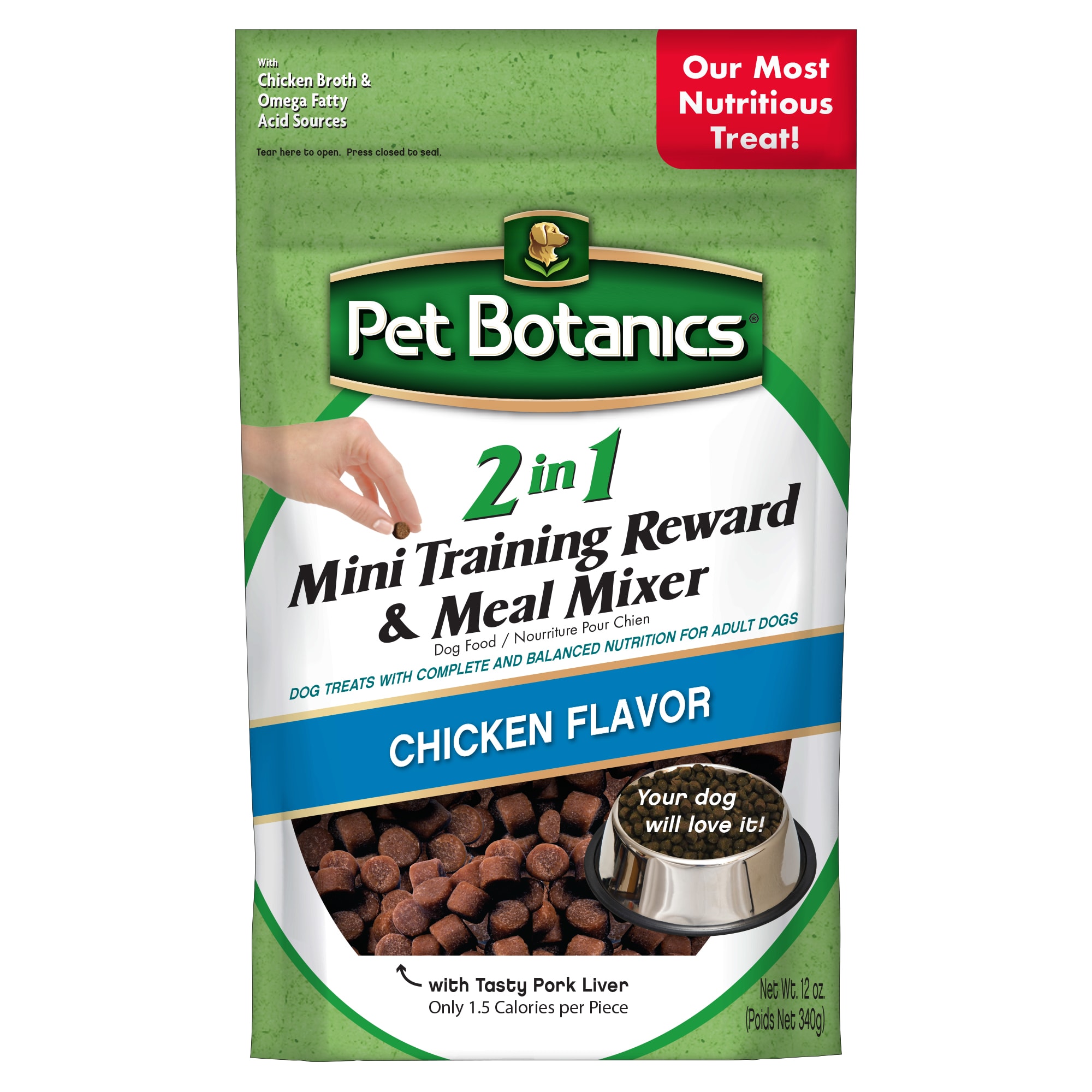 Pet Botanics Chicken 2 in 1 Dog Training Reward & Meal Mixer