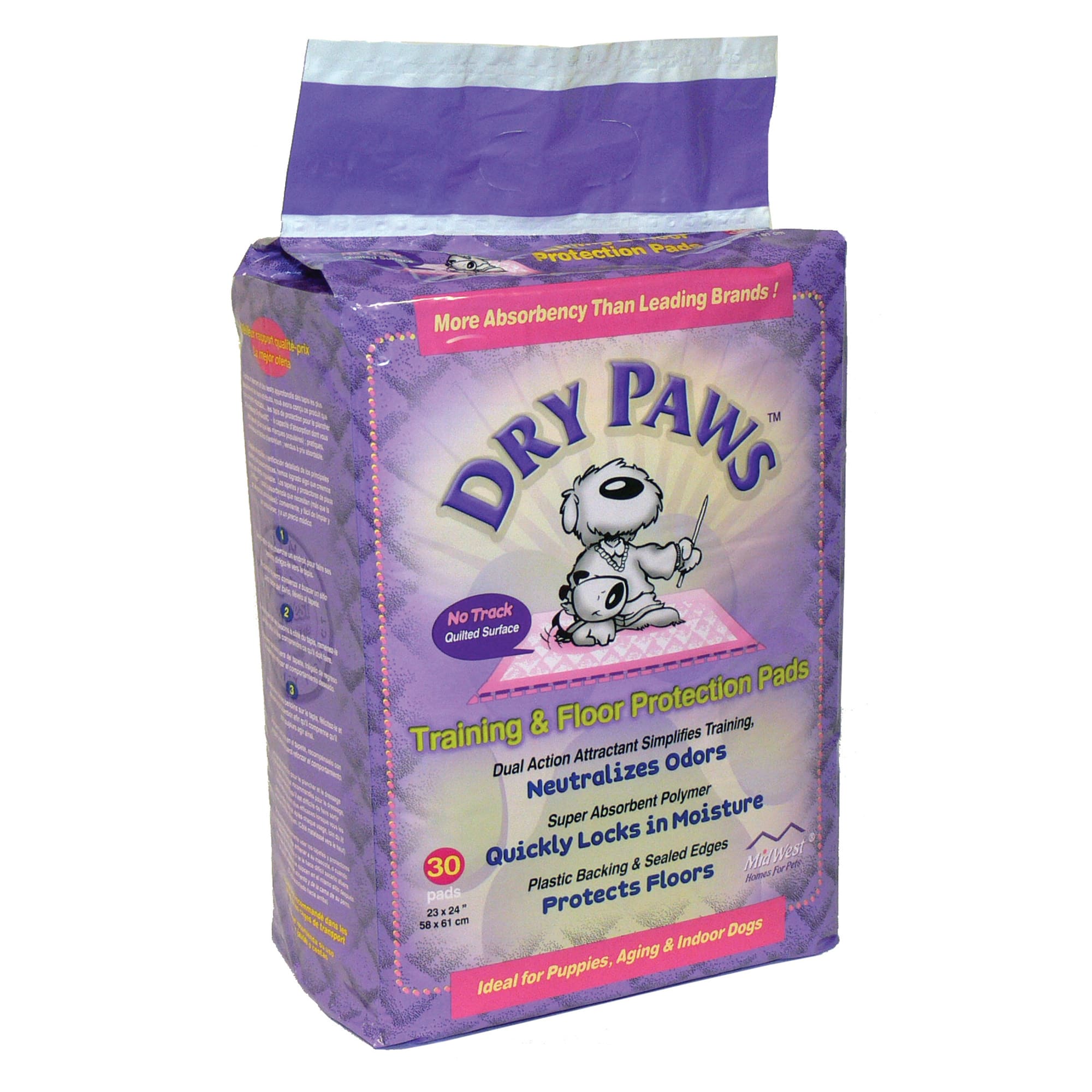 Midwest Dry Paws Dog Training Pads, Count of 30 Petco