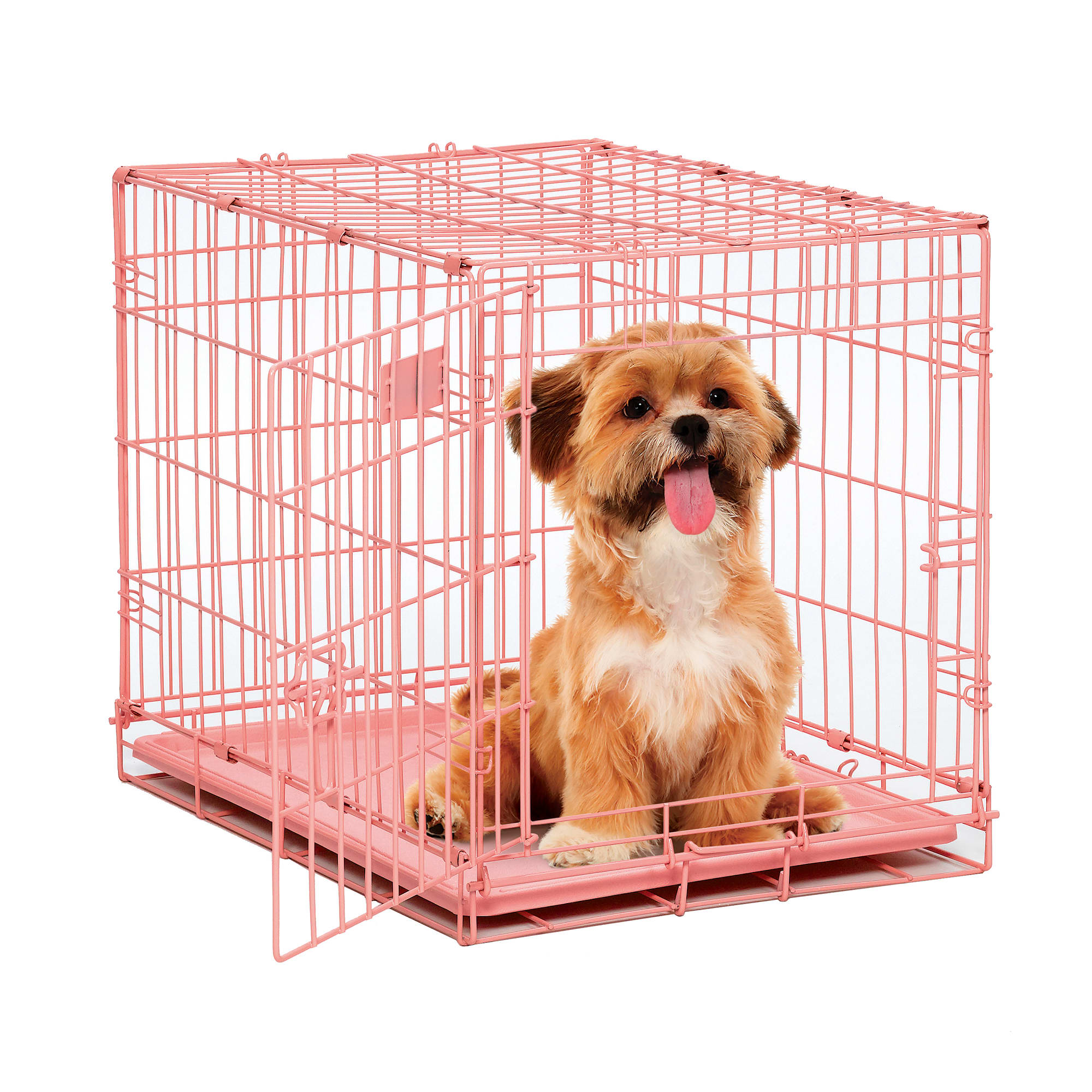 Pink dog cage large best sale