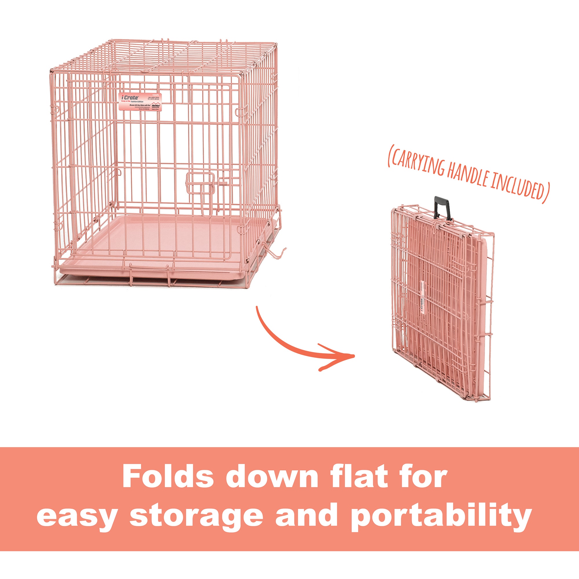 Petco pink shop dog crate