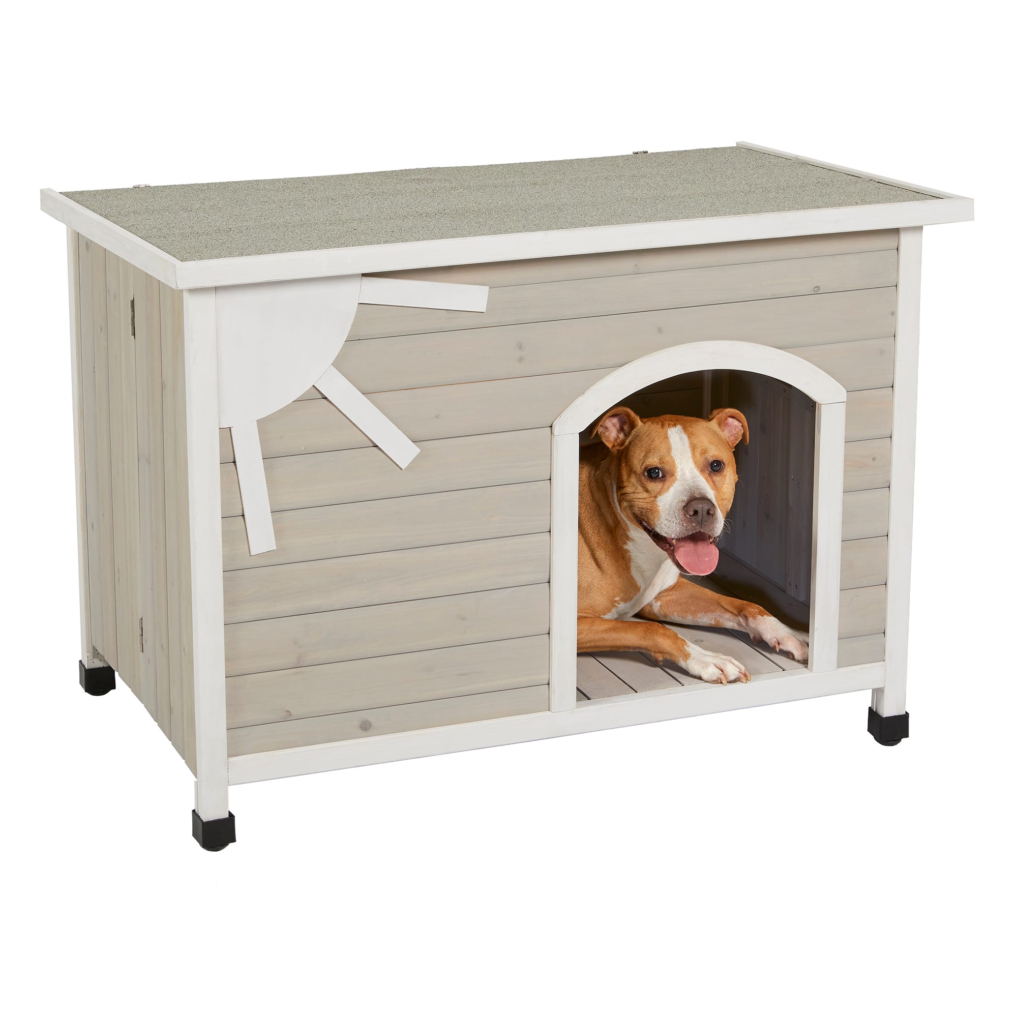 Midwest Eilio Folding Wood Dog House, Medium Petco