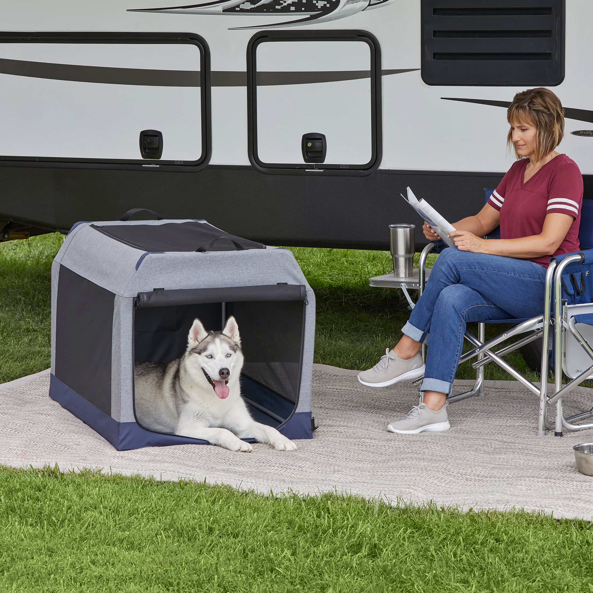 MidWest Portable Canine Camper Tent Dog Crate