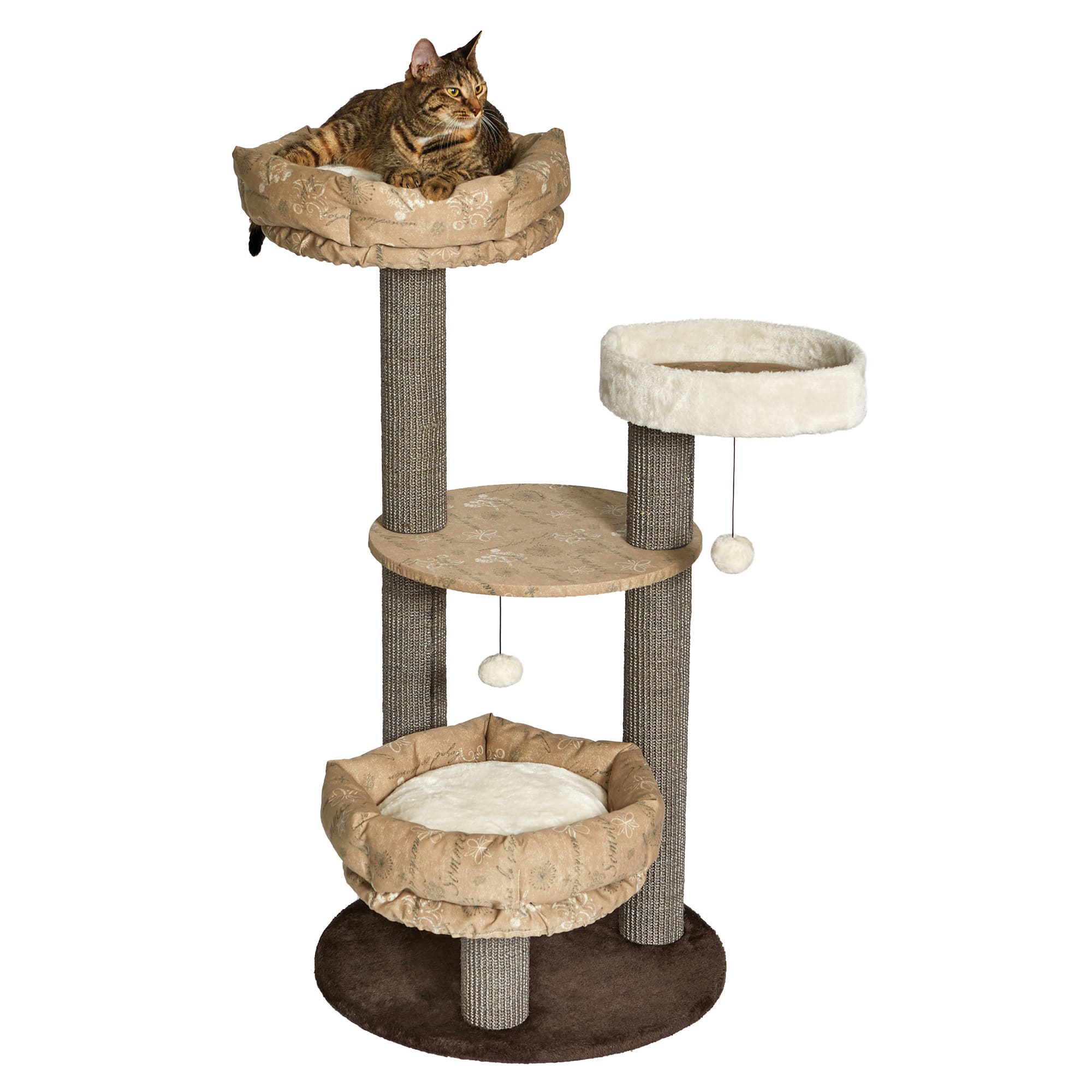 47.7-Inch Feline Nuvo  Summit  Fashionable Cat Tree 