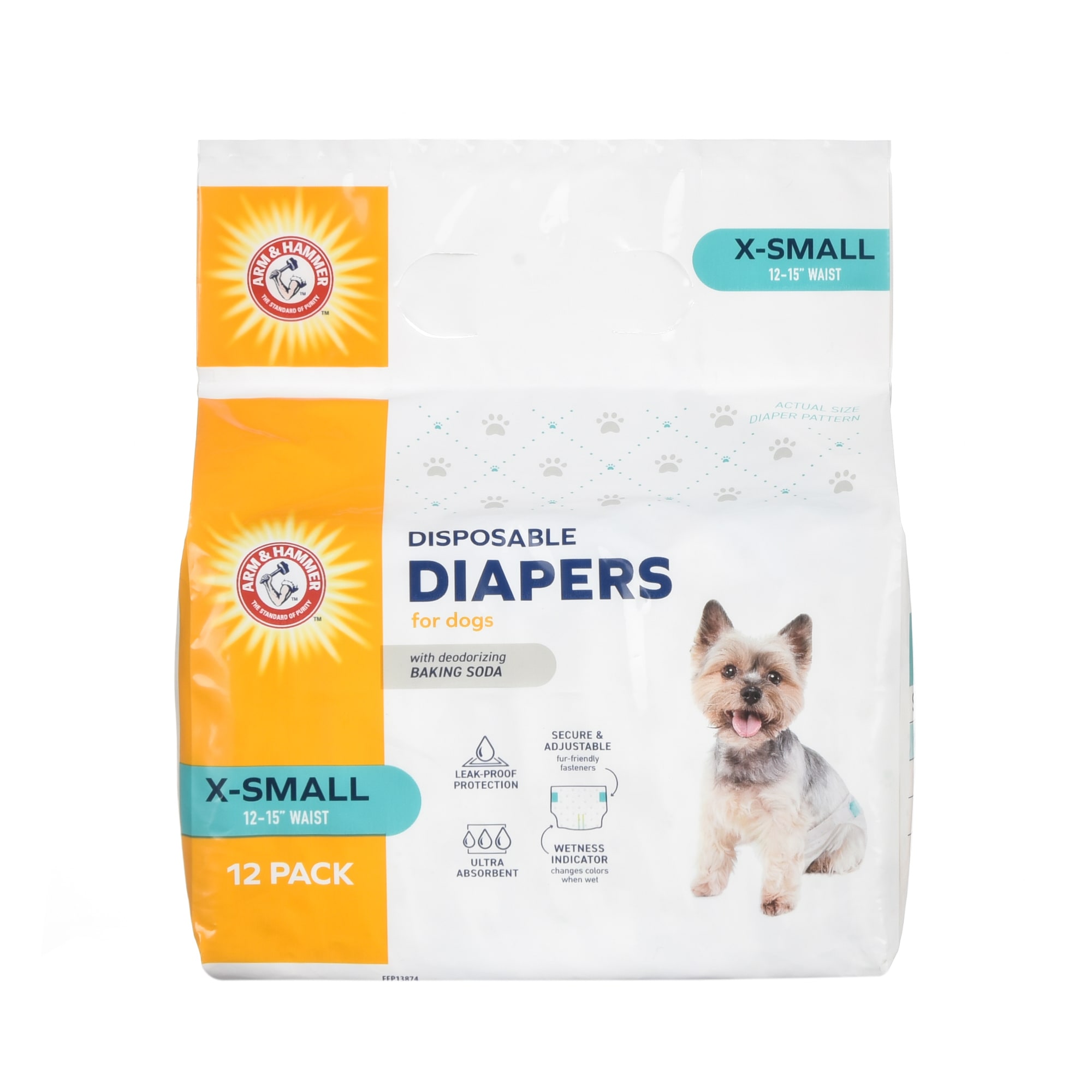 Clean Go Pet Disposable Doggy Diapers Small