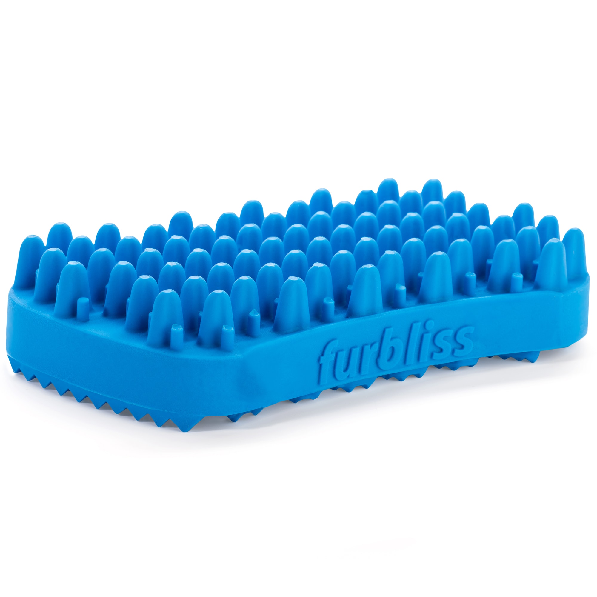 Furbliss Blue Small Pet Deshedding & Massaging Brush