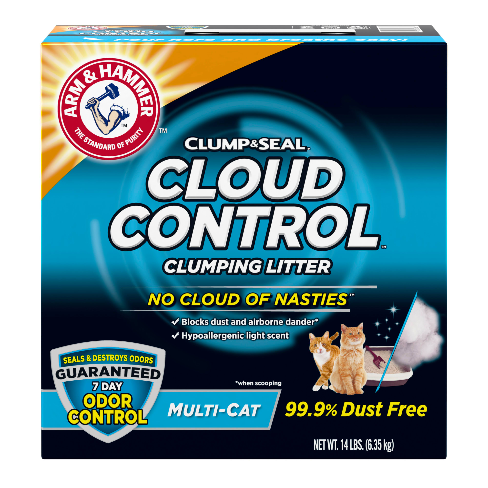 Arm And Hammer Clump And Seal Litter Multi Cat Litter 14lb Cat Meme Stock