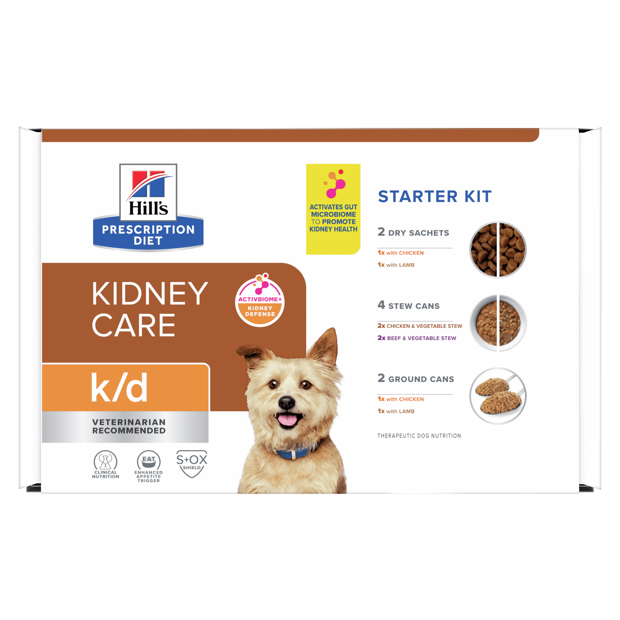 Hill s Prescription Diet k d Kidney Care Starter Kit Variety Pack Dry Dog Food 3.66 lbs. Count of 8 Petco