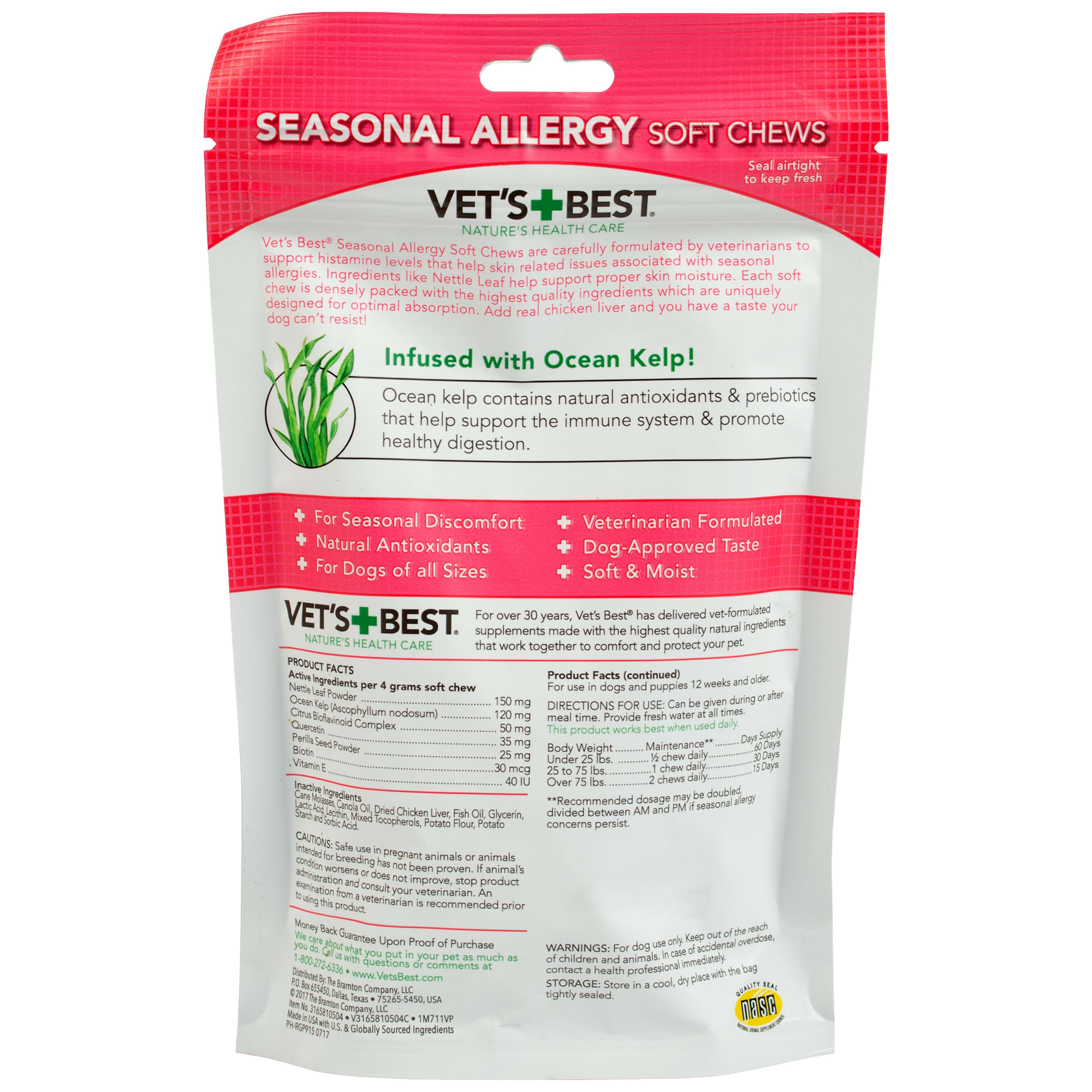 Vet's best store seasonal allergy support