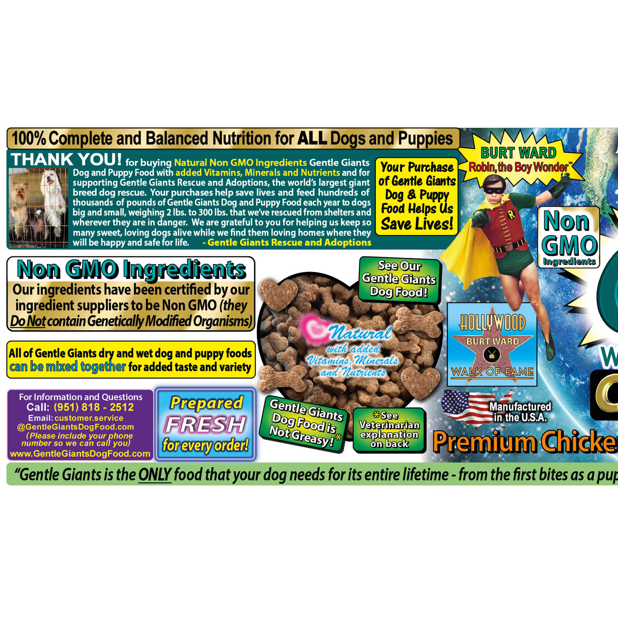 Gentle Giants Non GMO Chicken Dog and Puppy Dry Food, 30 Petco