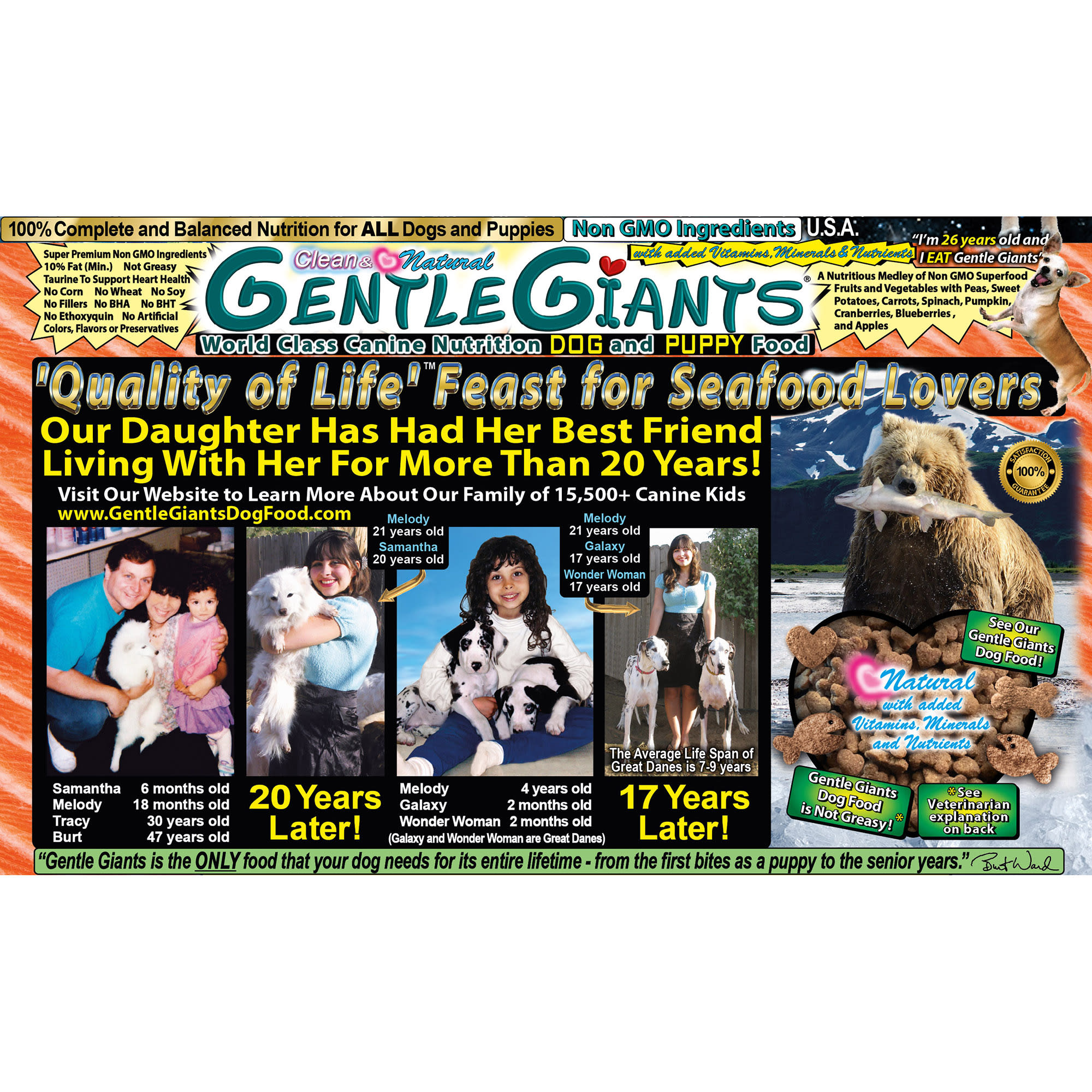 Gentle giants dog outlet food grain free