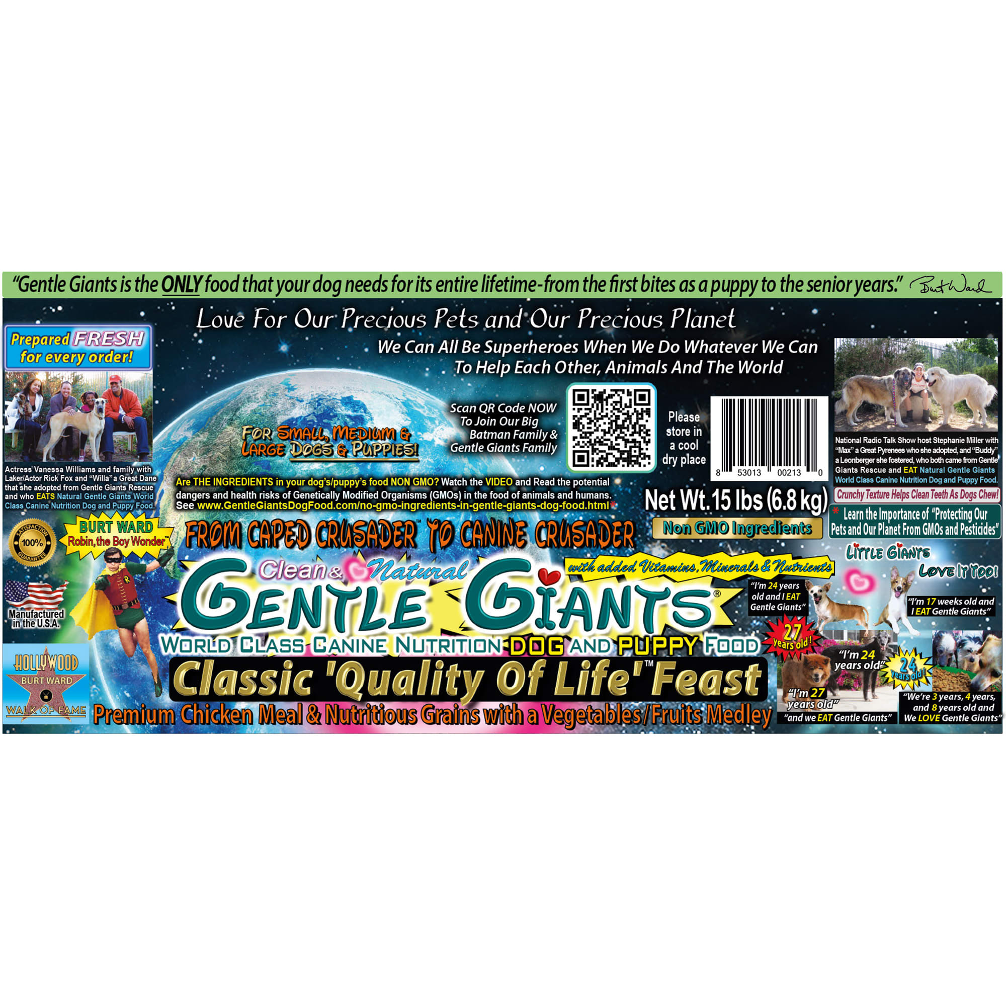 Gentle giants canine nutrition chicken outlet dry dog food 33 lb bag