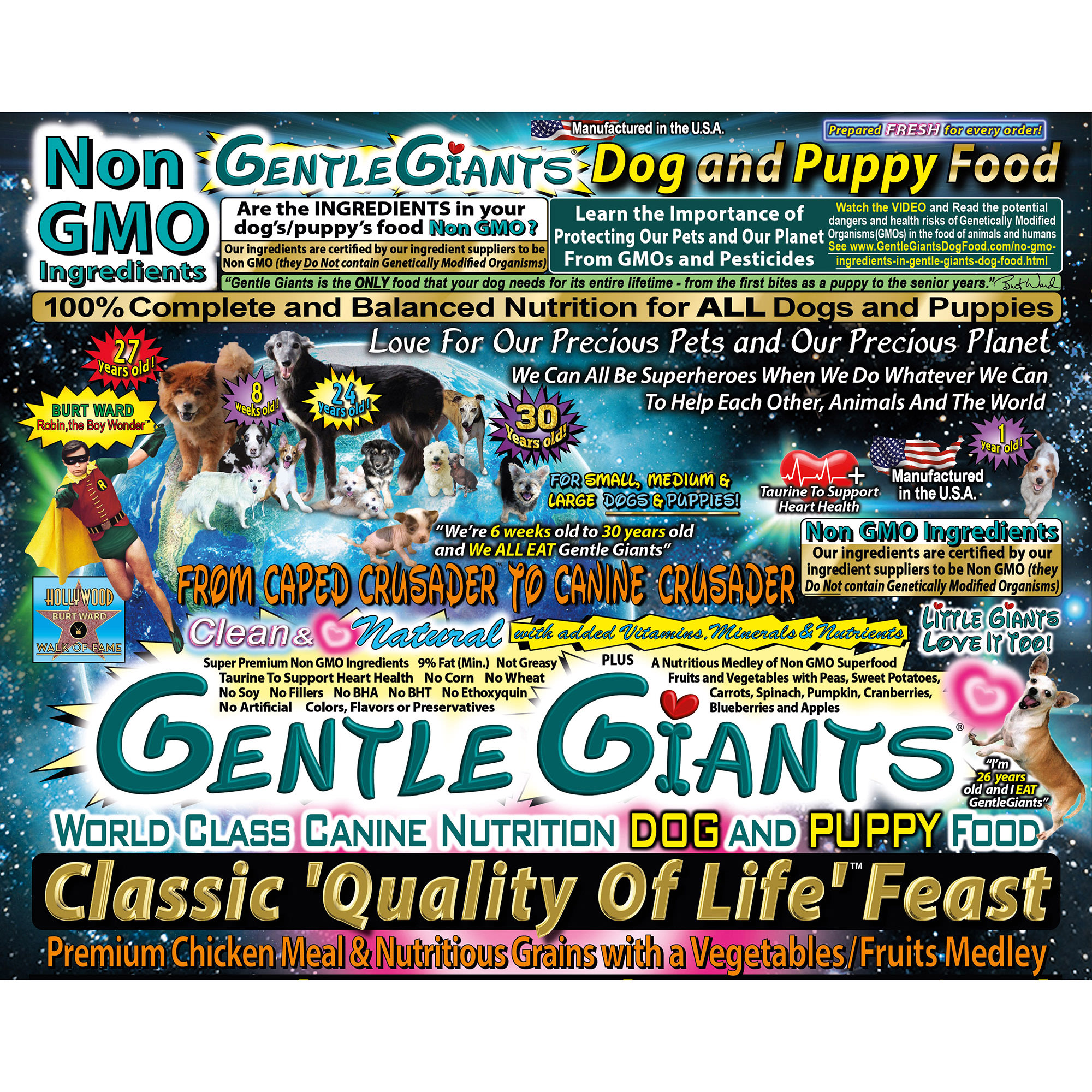Gentle Giants Non GMO Chicken Dog and Puppy Dry Food, 30 Petco