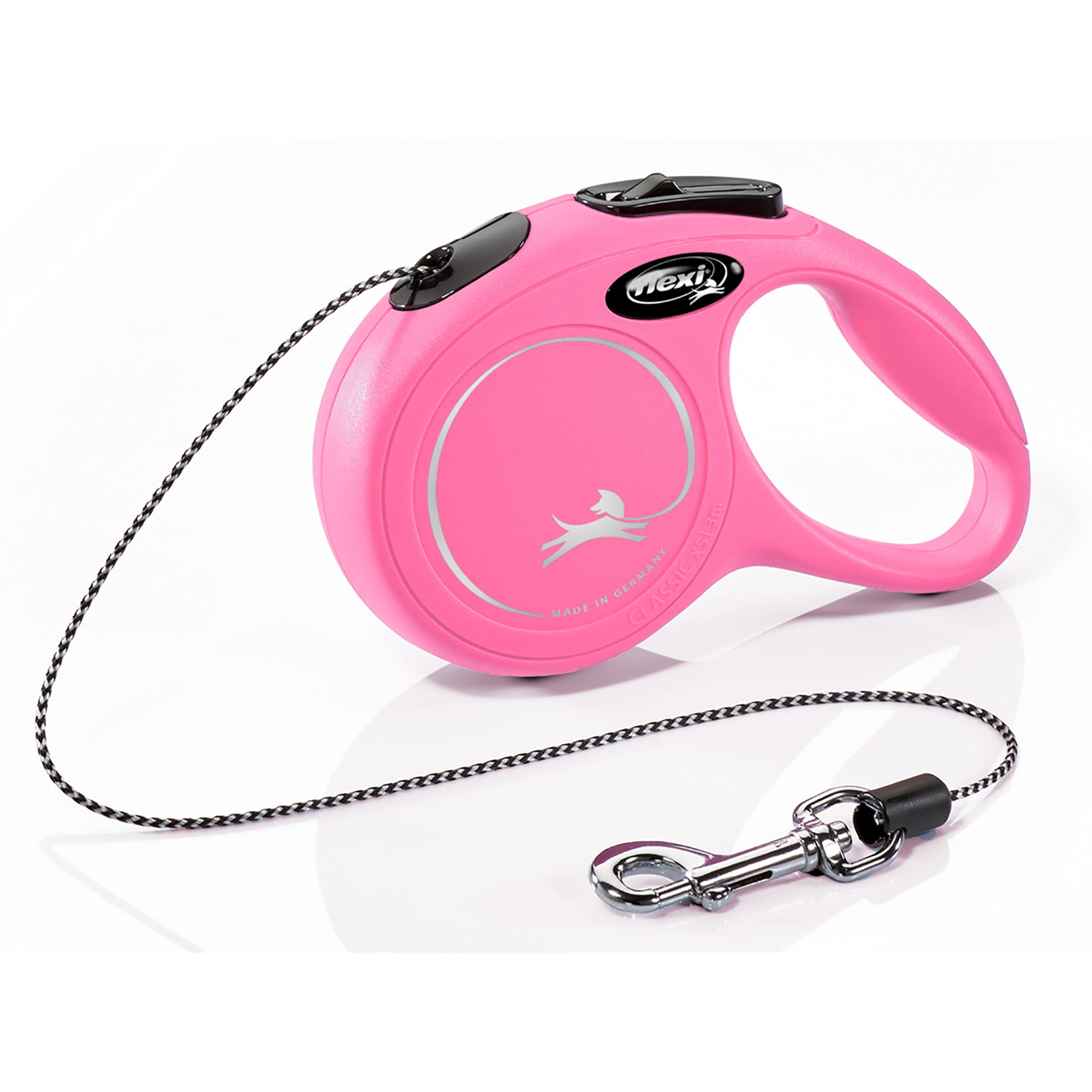 Pink retractable dog clearance leash